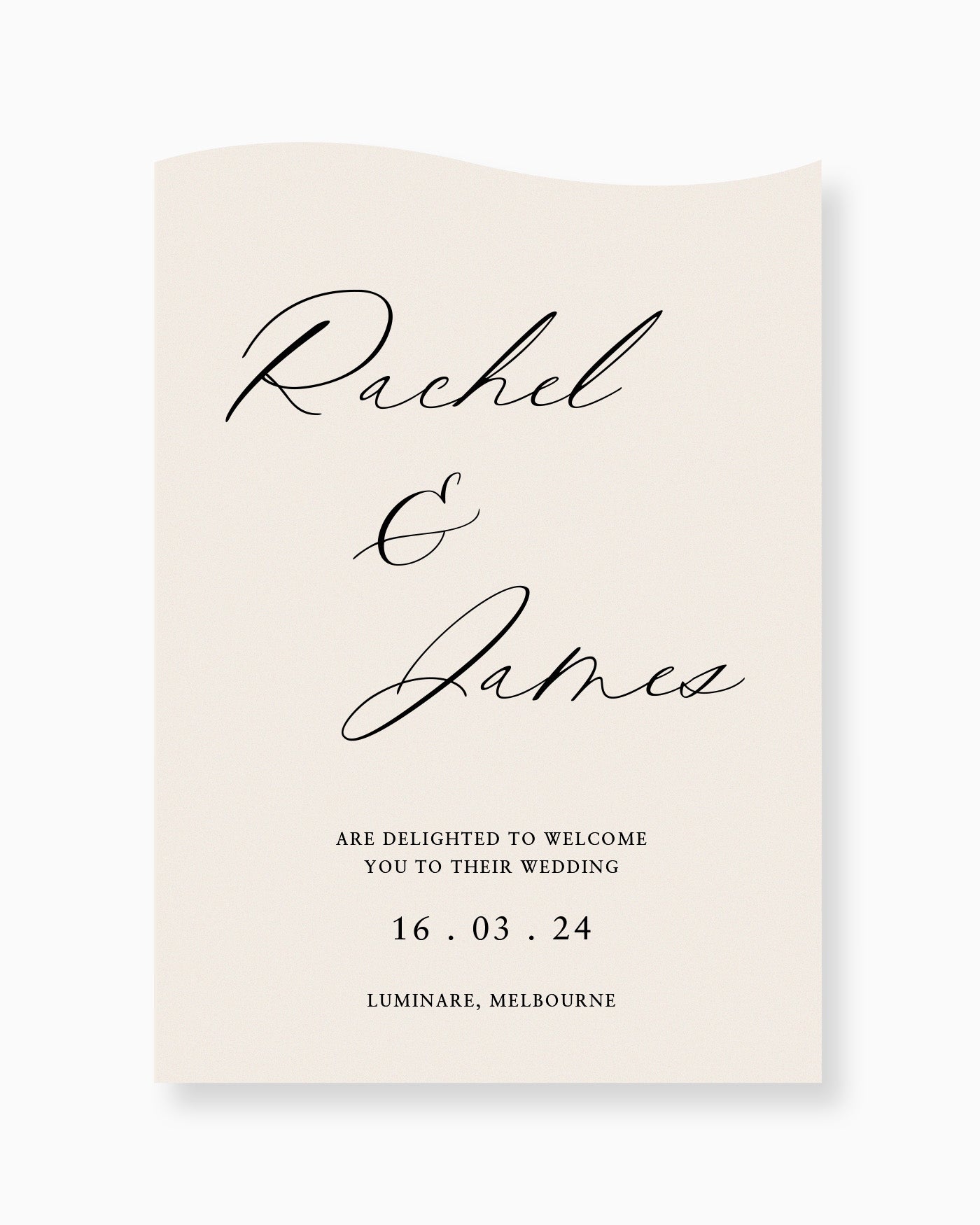 Peppermint Press On the Day Amour Welcome Sign