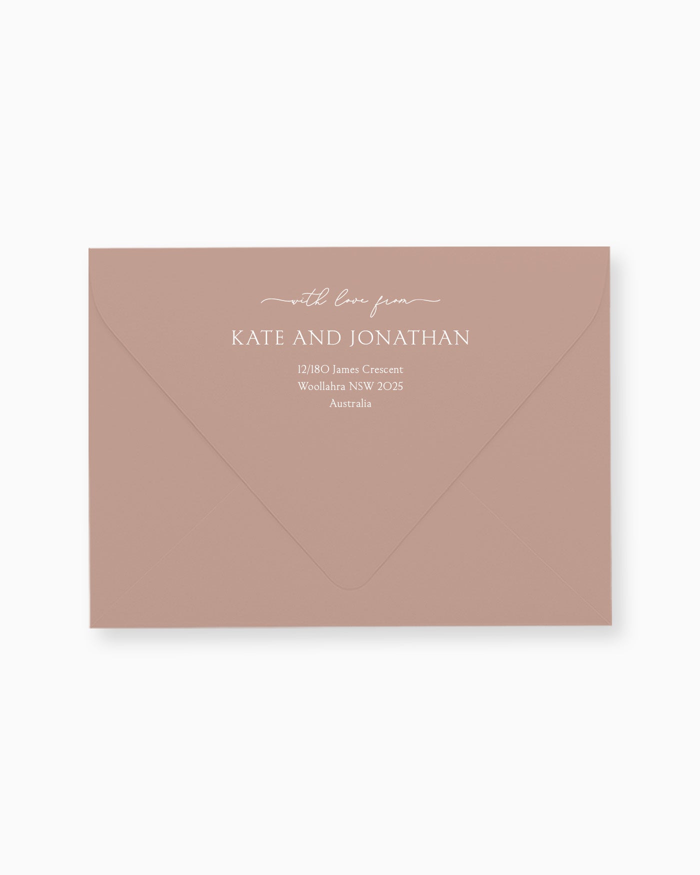 Peppermint Press Stationery Suite Balmoral Envelope Printing