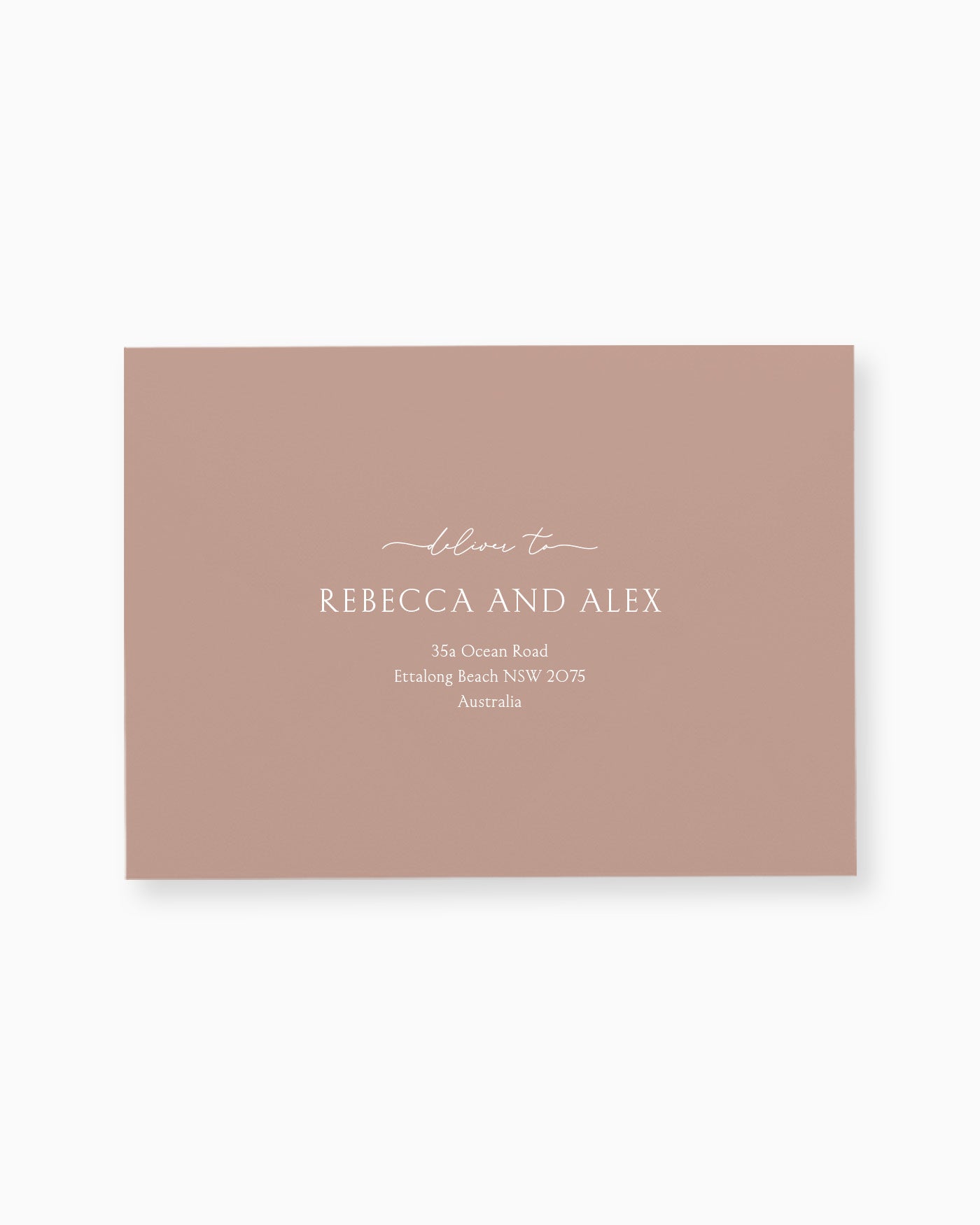 Peppermint Press Stationery Suite Balmoral Envelope Printing