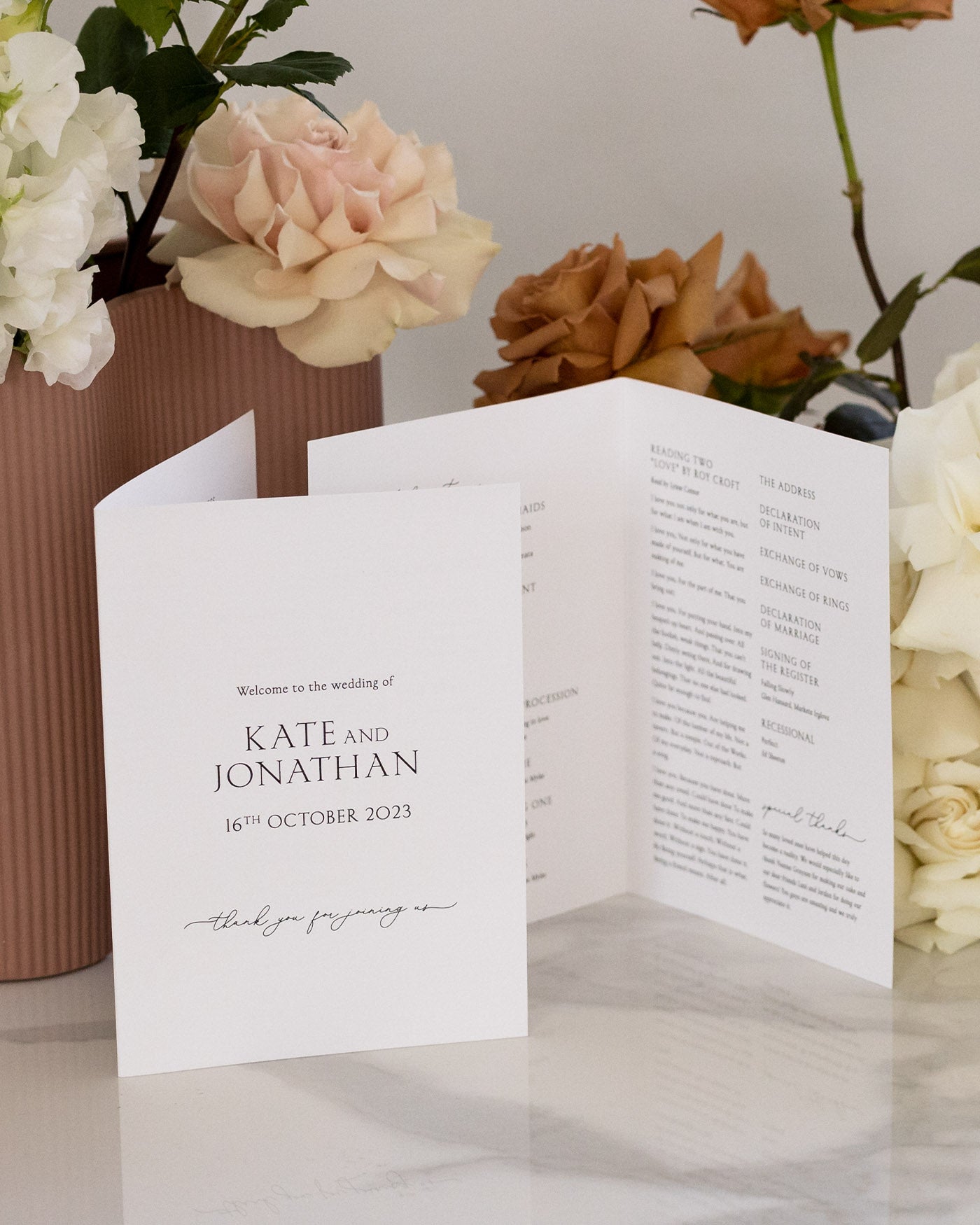 Peppermint Press On the Day Balmoral Ceremony Booklet