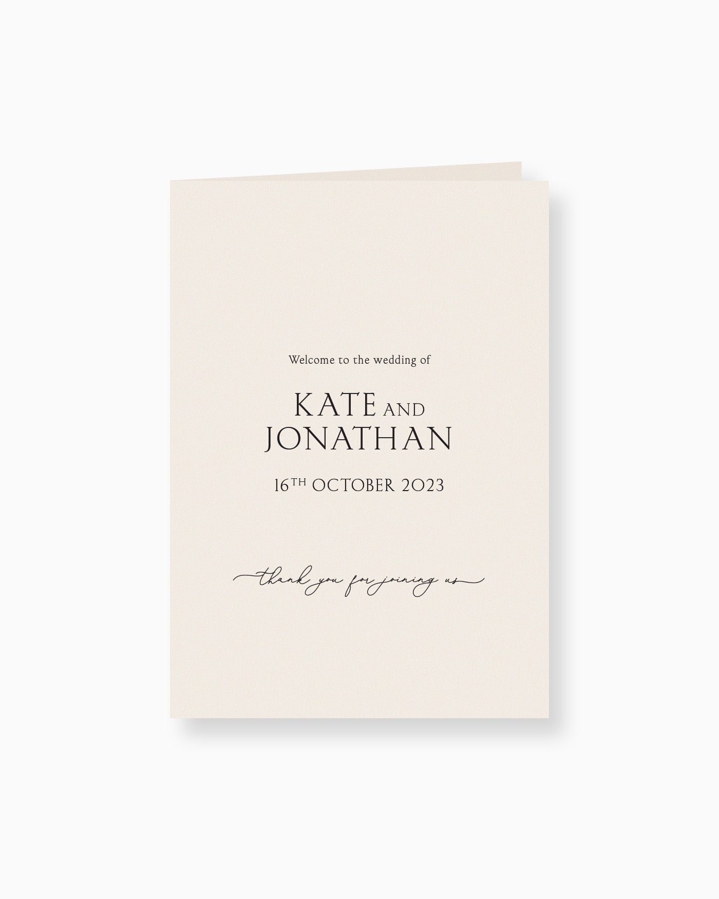 Peppermint Press On the Day Balmoral Ceremony Booklet