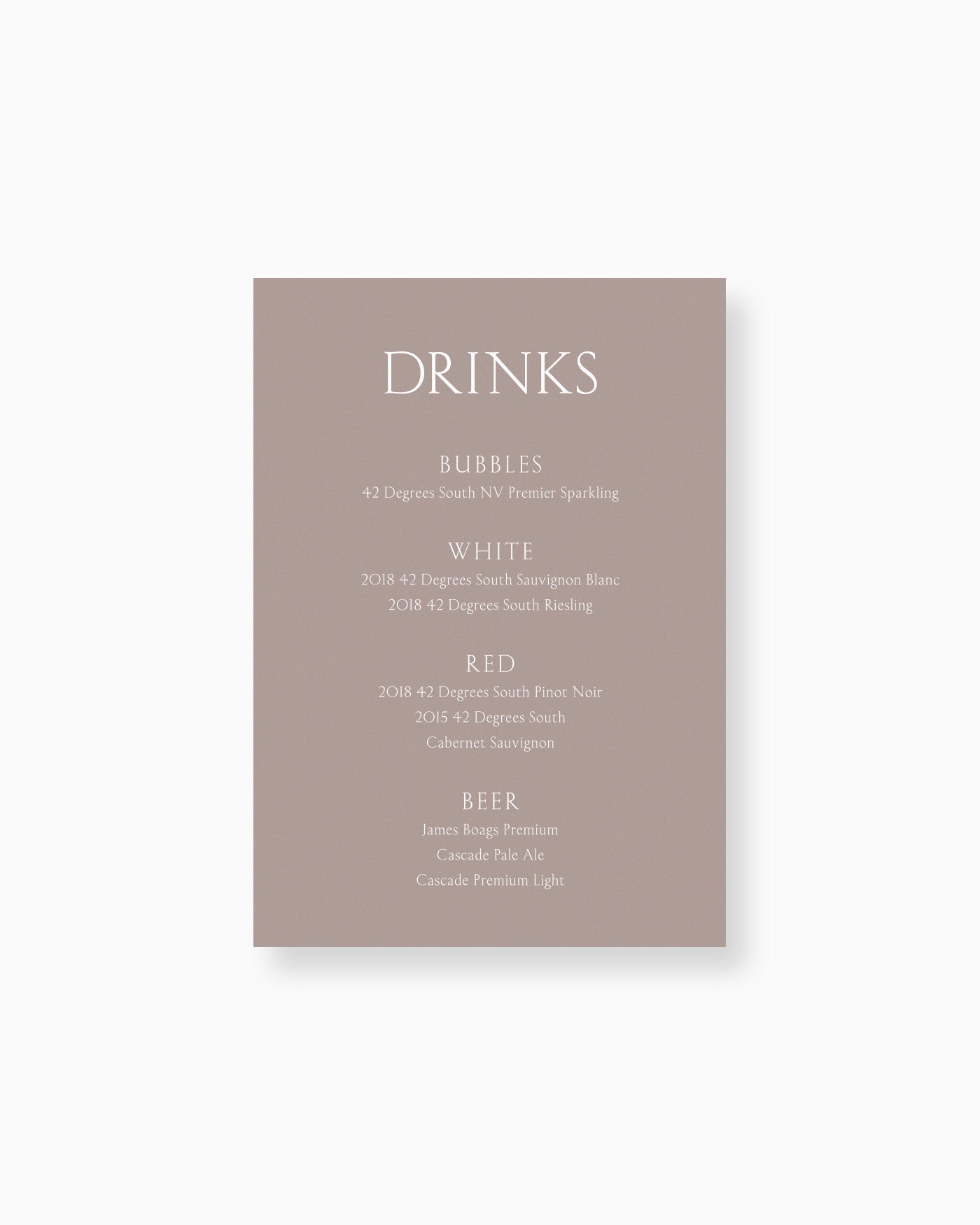 Peppermint Press mws_apo_generated Balmoral Drinks Menu