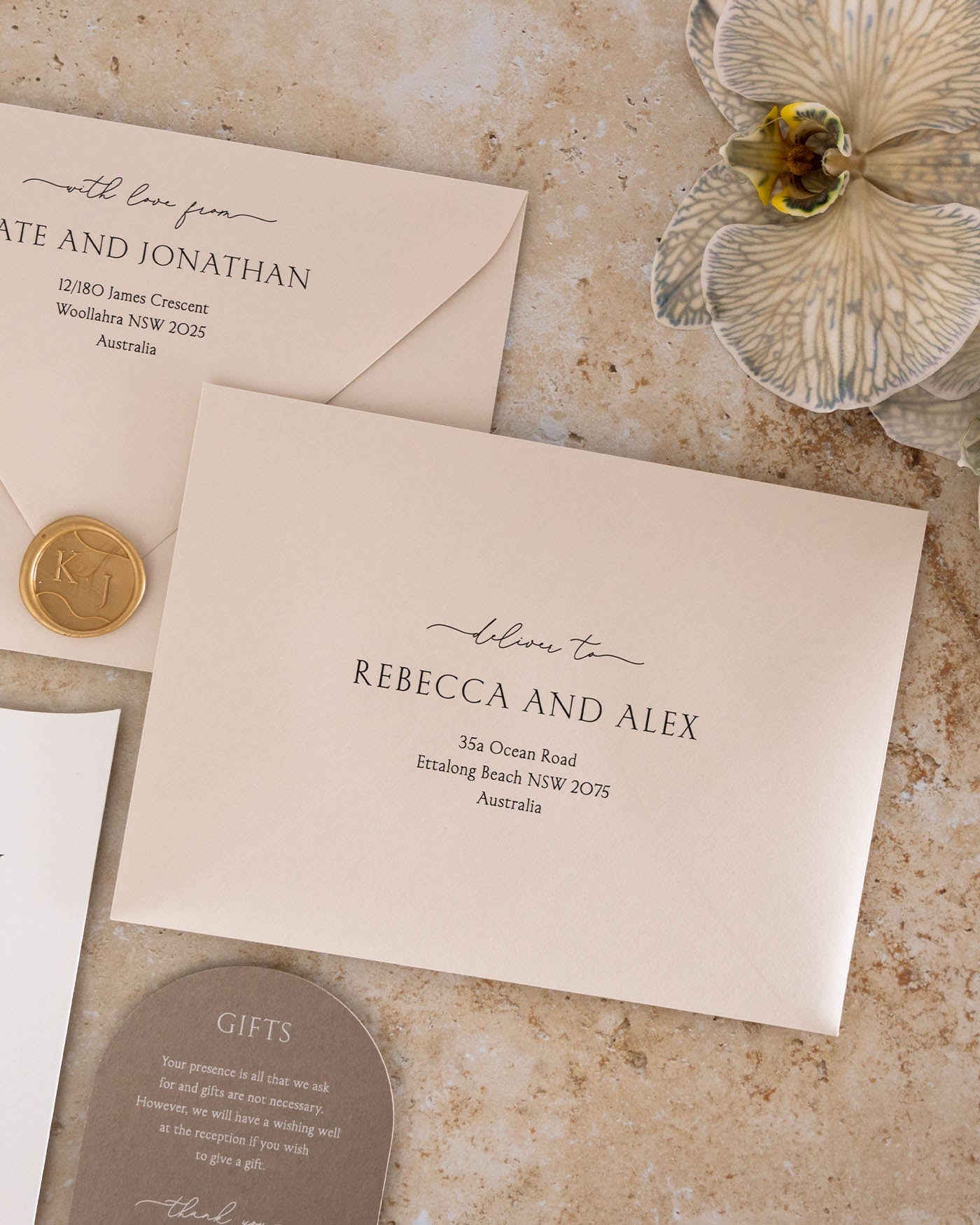 Peppermint Press Stationery Suite Balmoral Envelope Printing