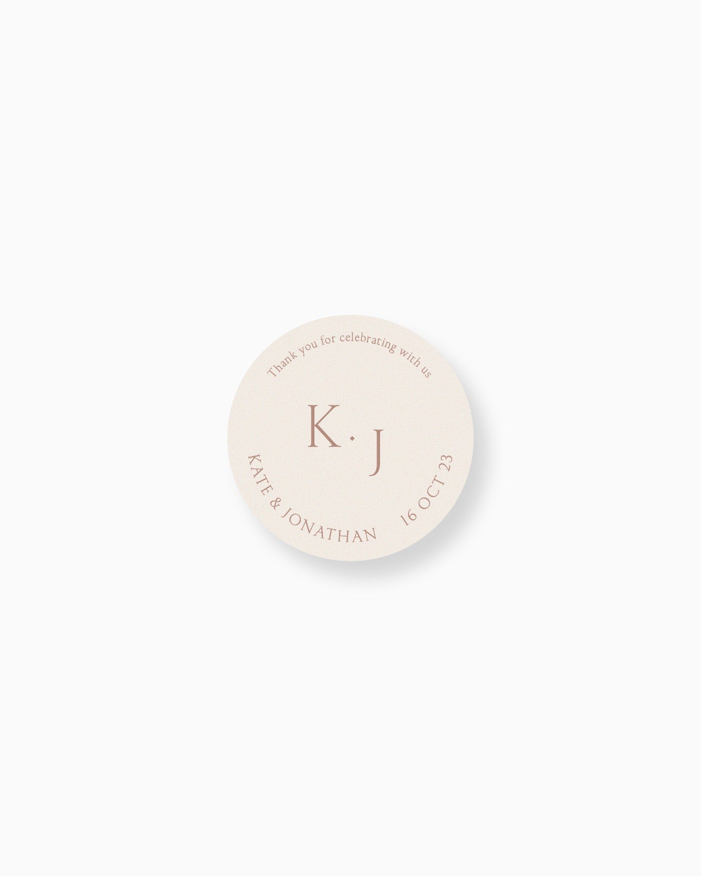 Peppermint Press On the Day Balmoral Favour Labels