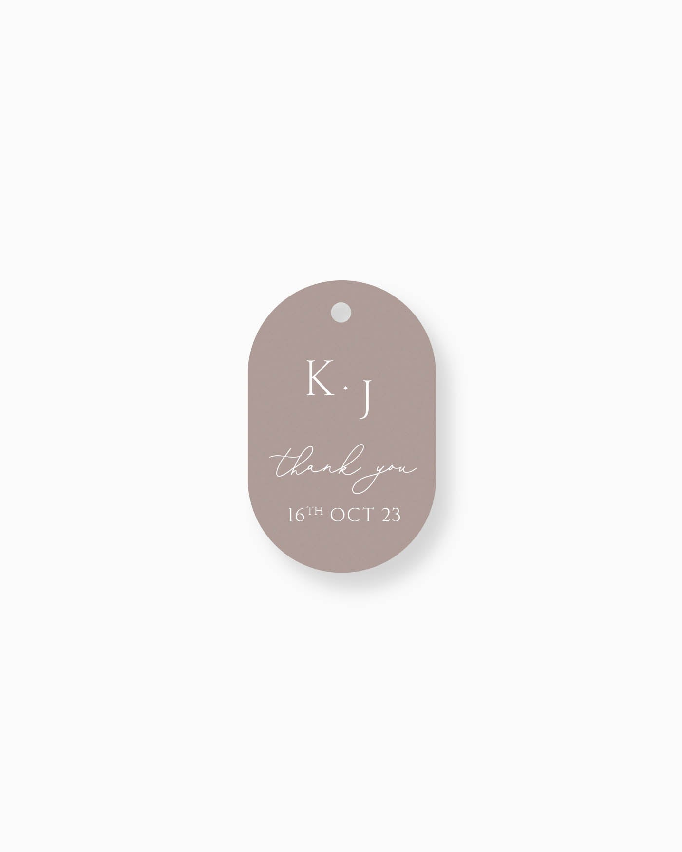 Peppermint Press On the Day Balmoral Favour Tag