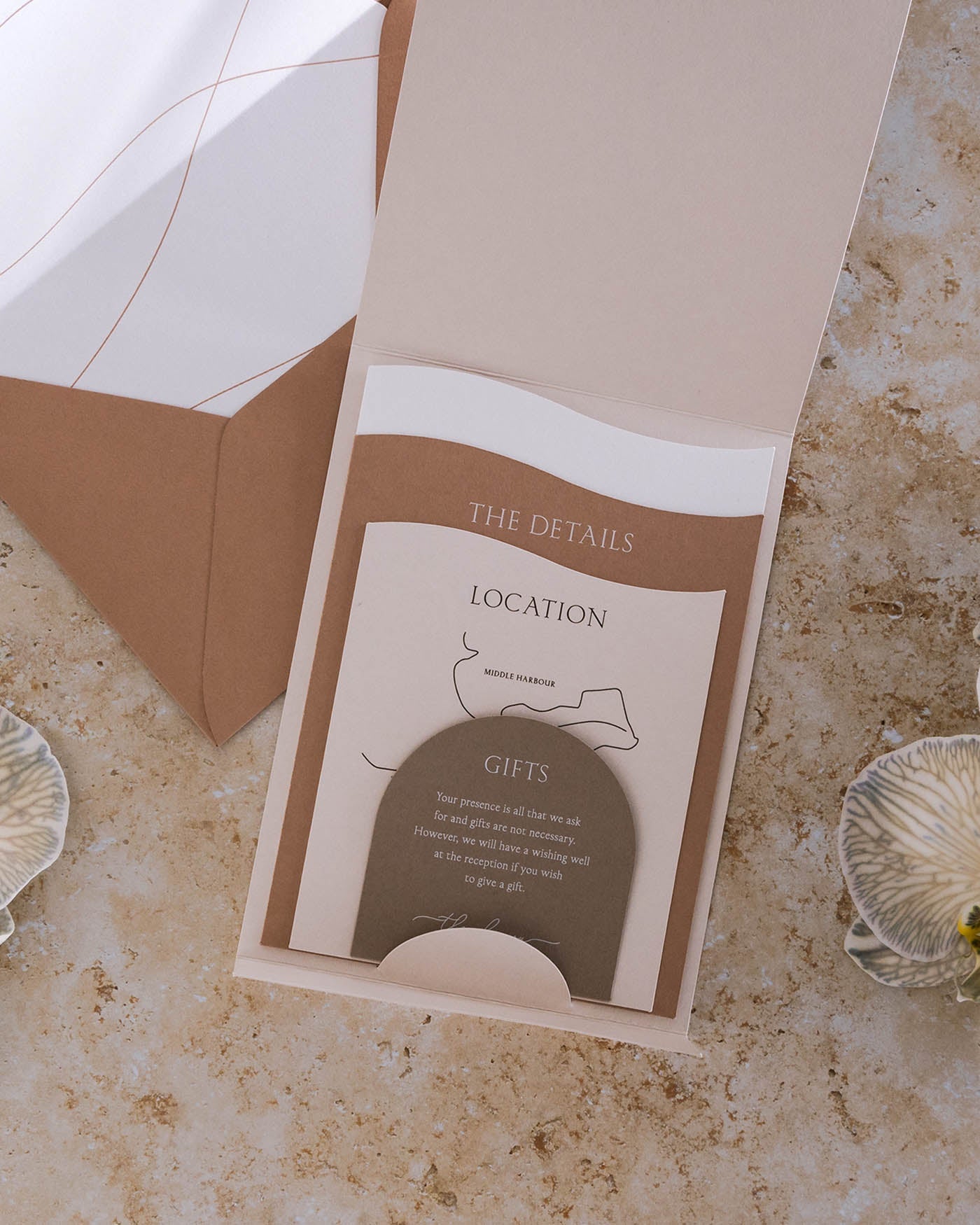 Peppermint Press Stationery Suite Balmoral Invitation Pocket