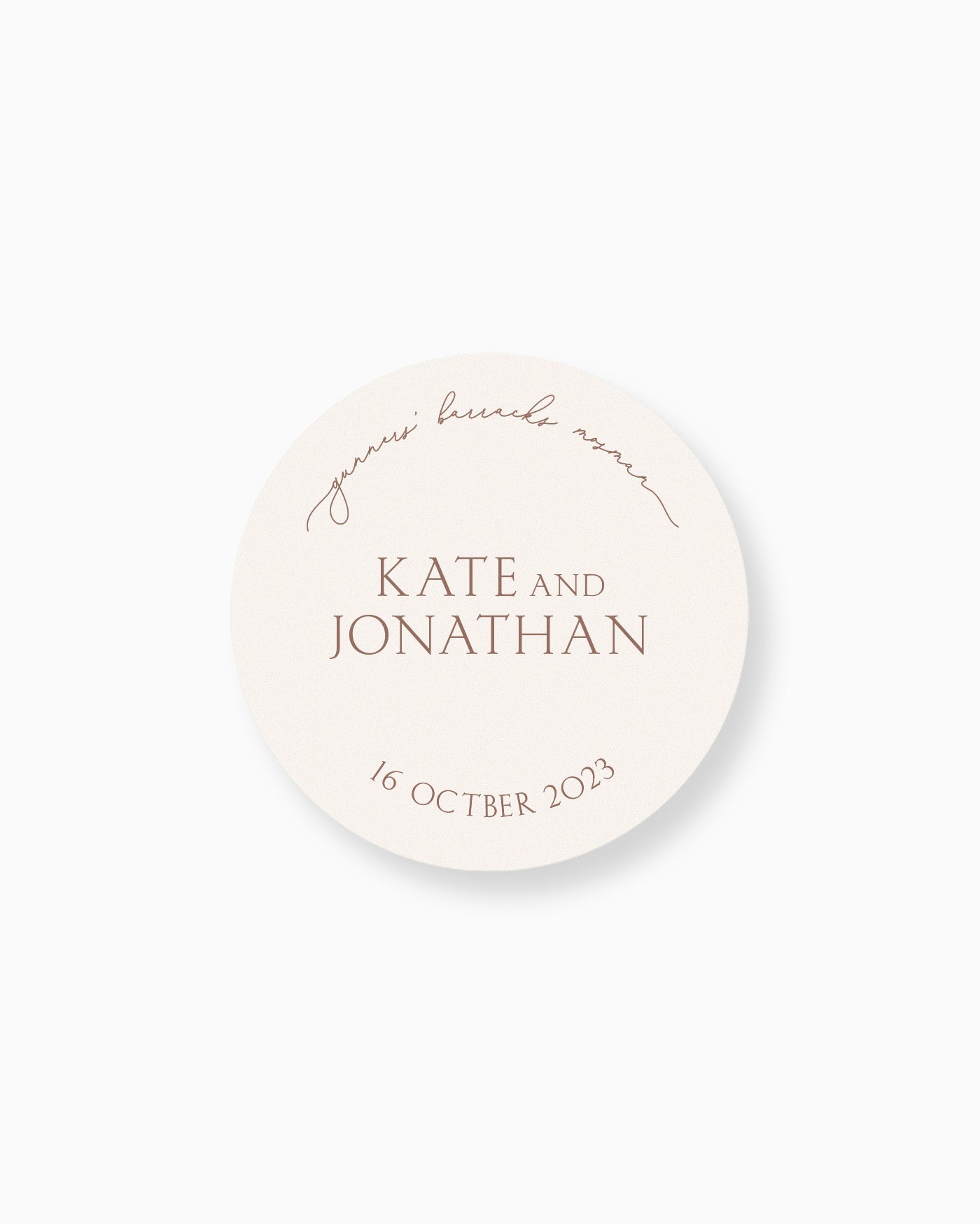 Peppermint Press On the Day Balmoral Keepsake Coaster