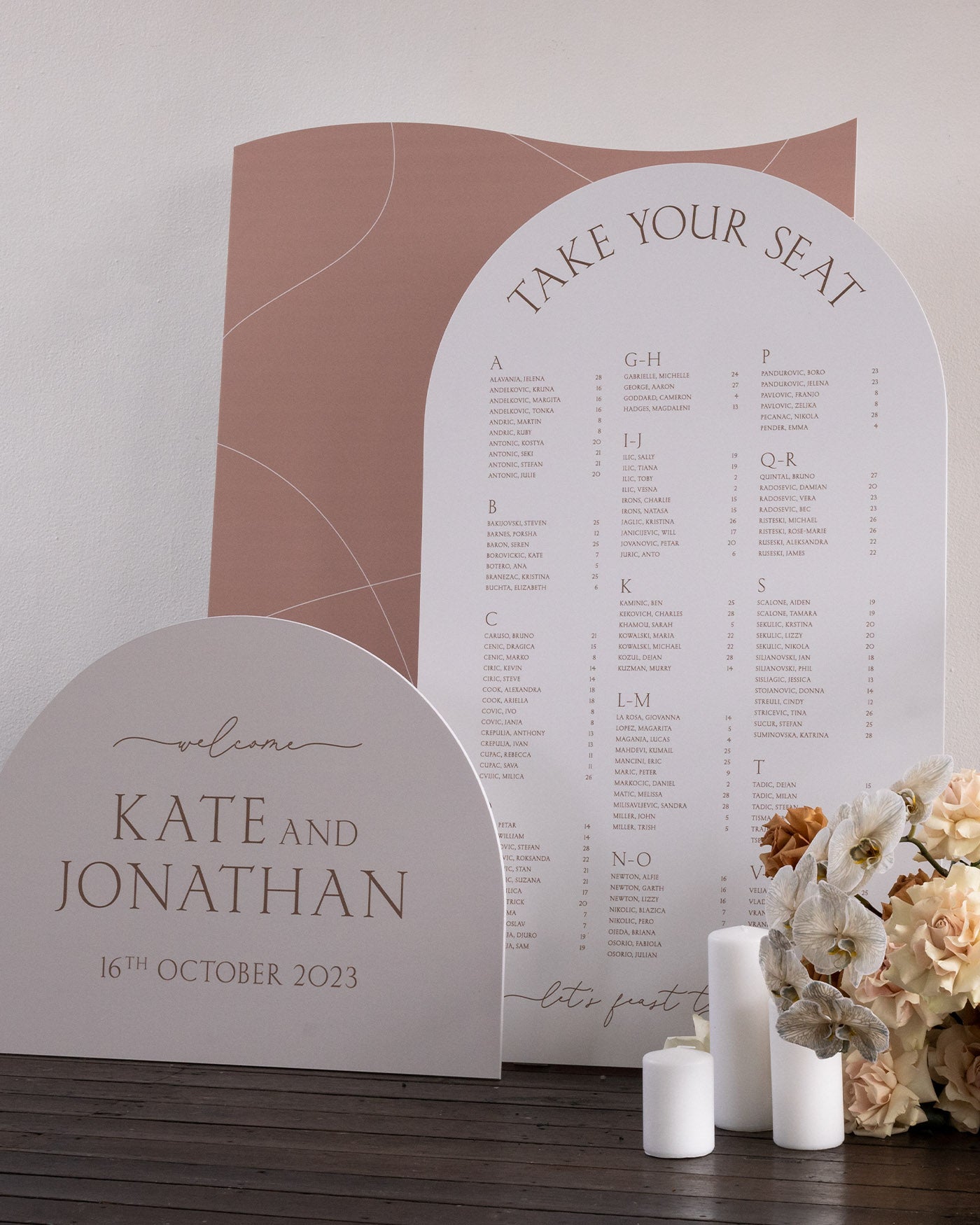 Peppermint Press On the Day Balmoral Seating Chart