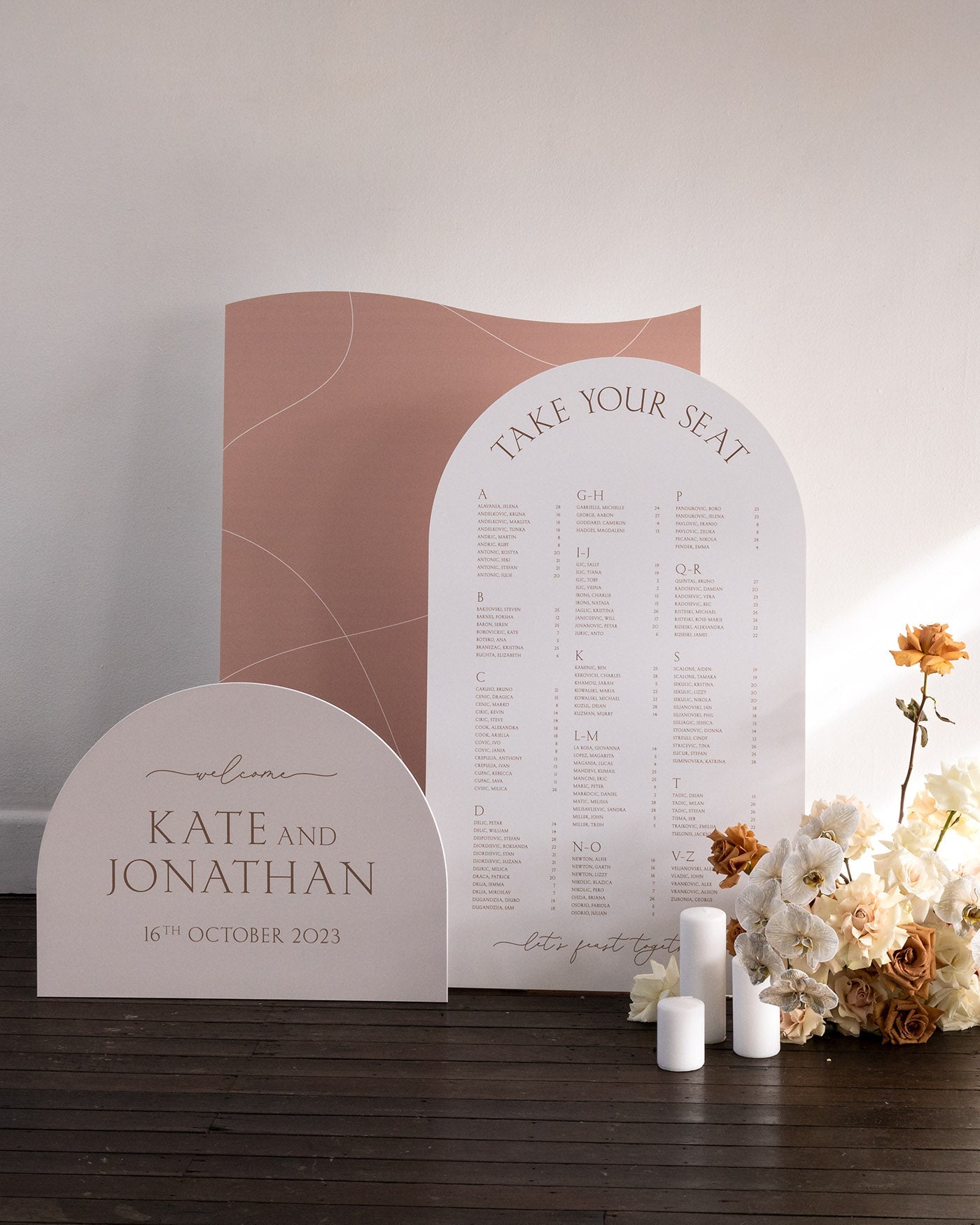 Peppermint Press On the Day Balmoral Large Signage Package