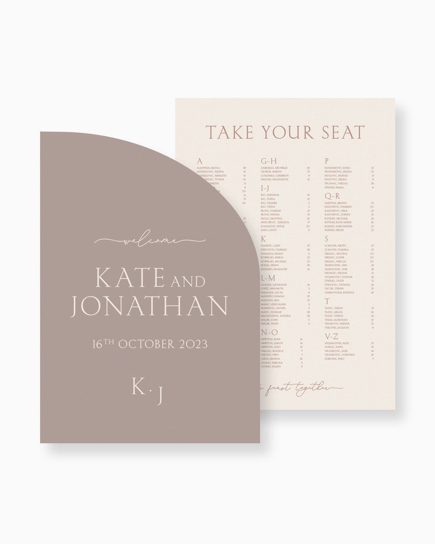 Peppermint Press On the Day Balmoral Large Signage Package