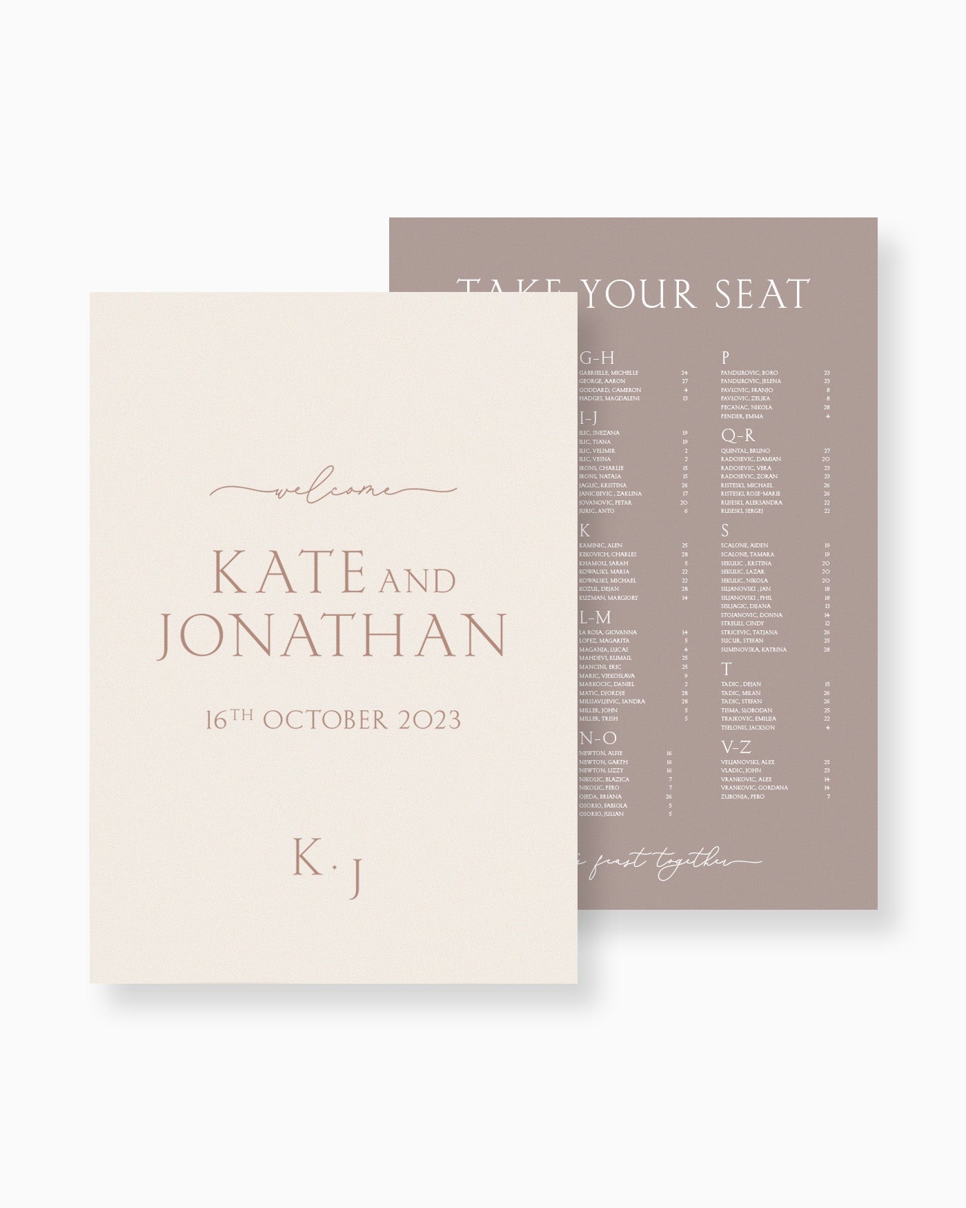 Peppermint Press On the Day Balmoral Large Signage Package