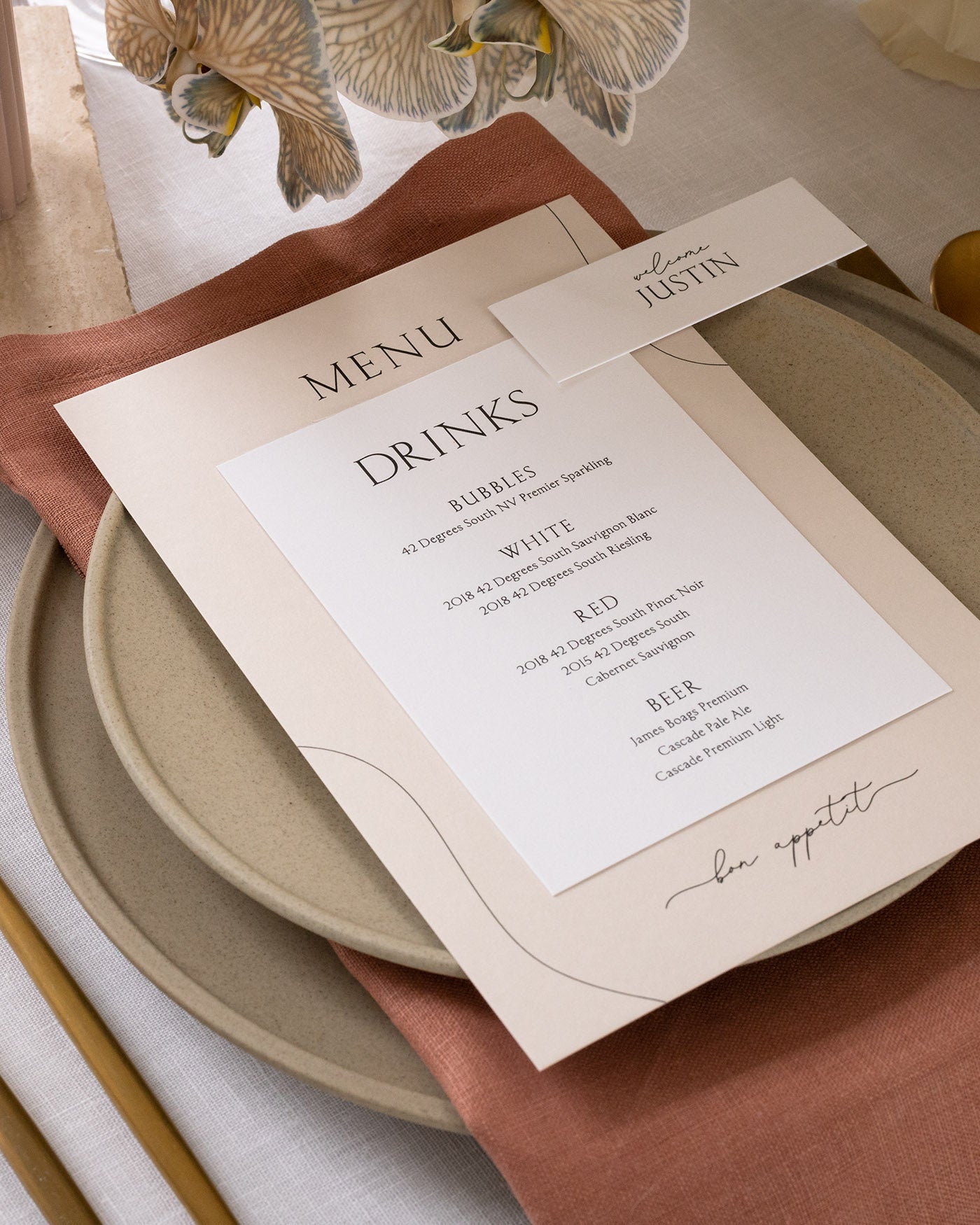 Peppermint Press On the Day Balmoral Menu Package