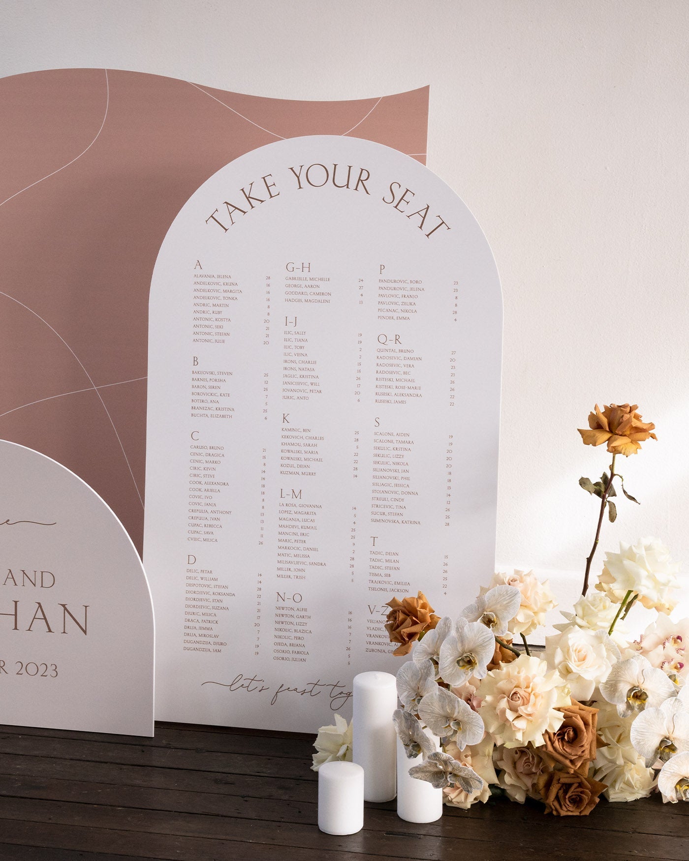 Peppermint Press On the Day Balmoral Seating Chart