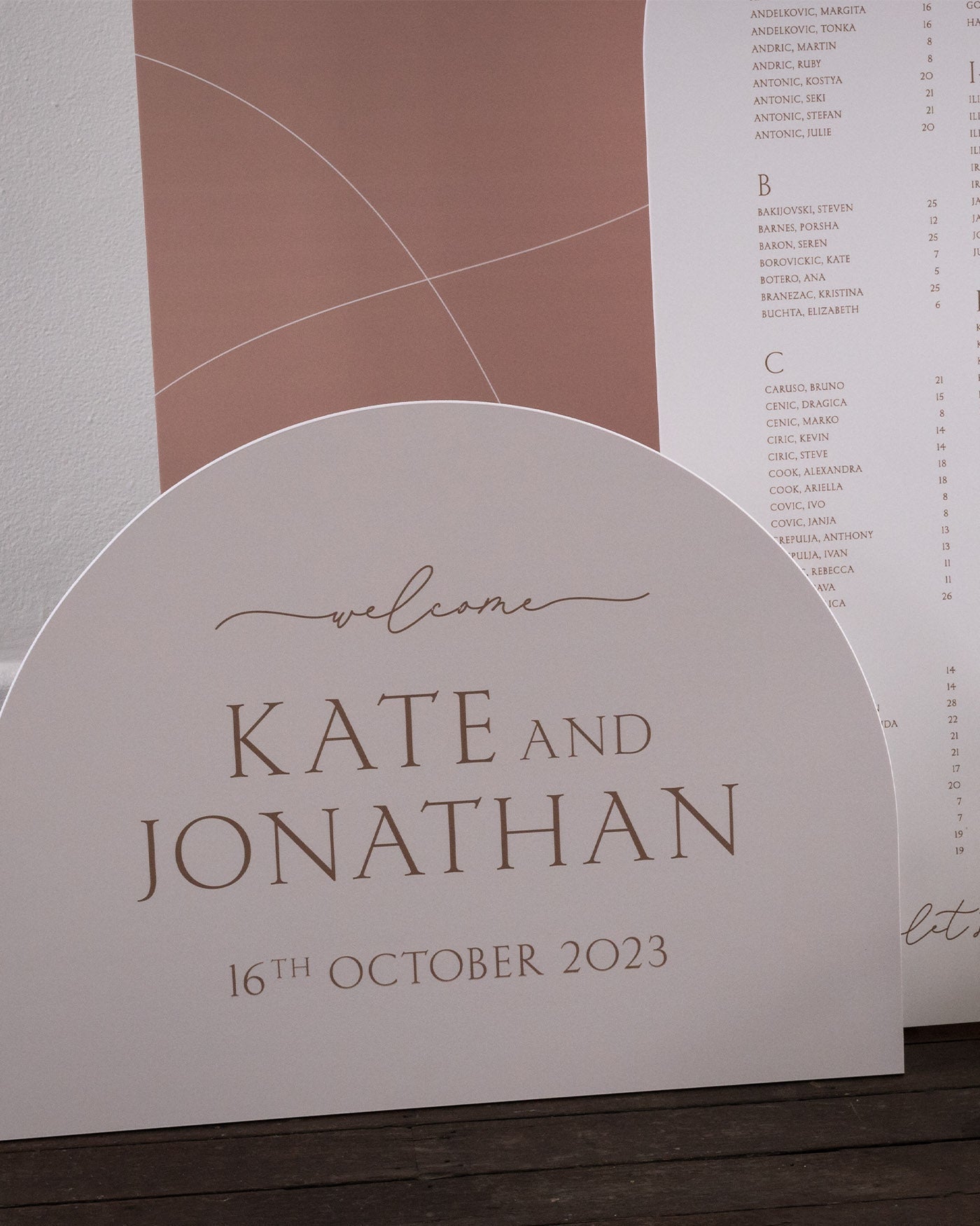 Peppermint Press On the Day Balmoral Large Signage Package