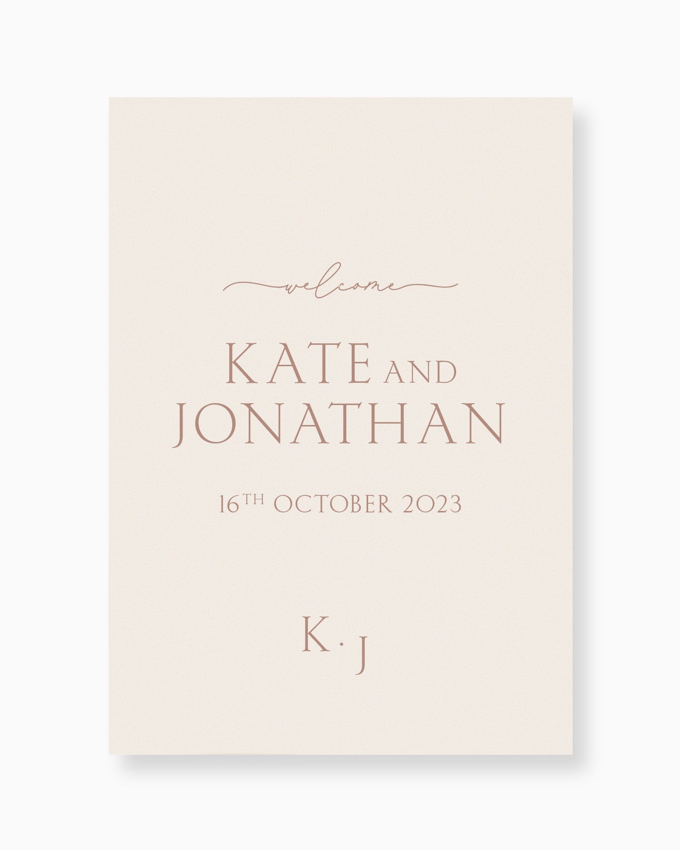 Peppermint Press On the Day Balmoral Welcome Sign