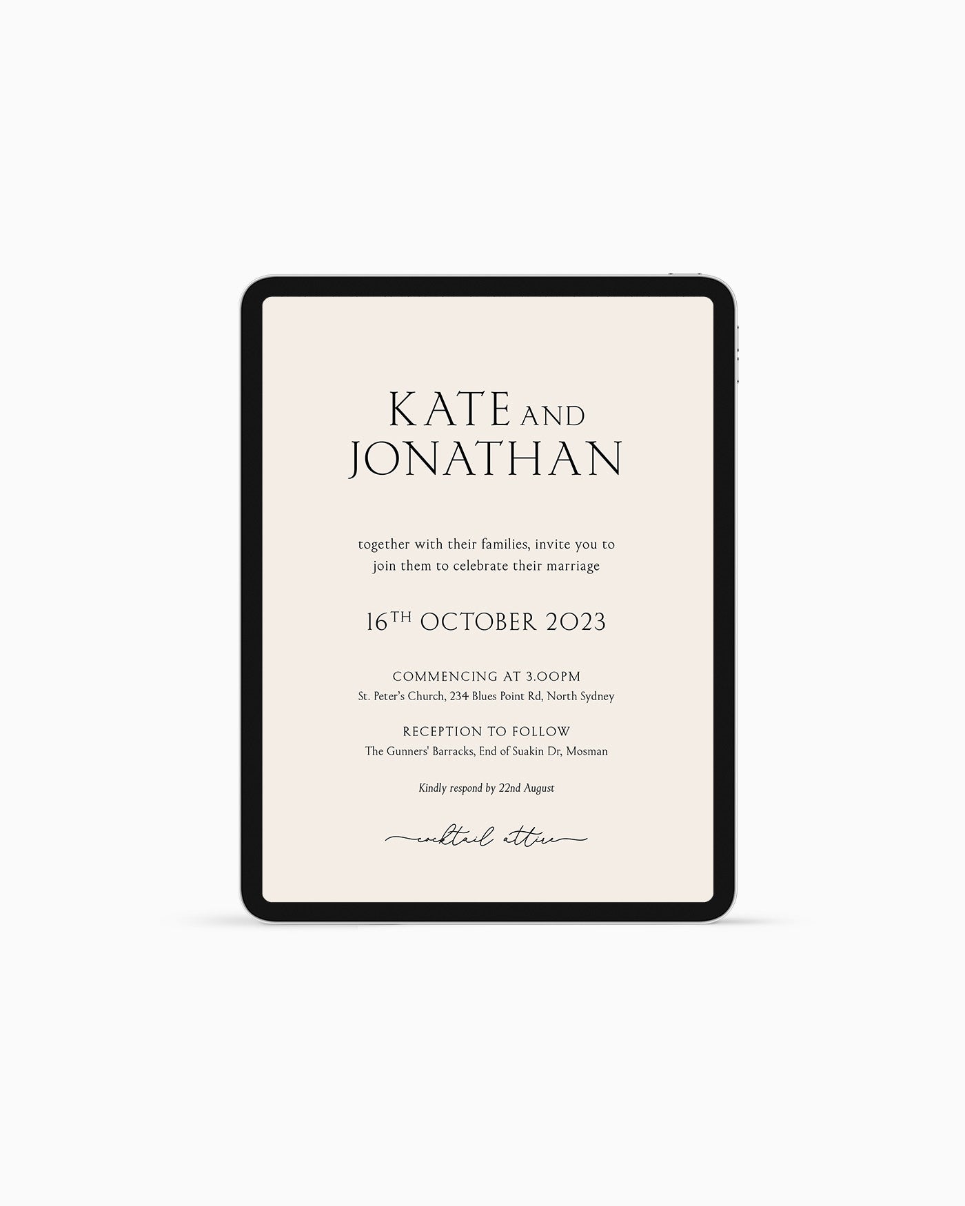 Peppermint Press eItems Balmoral eInvitation