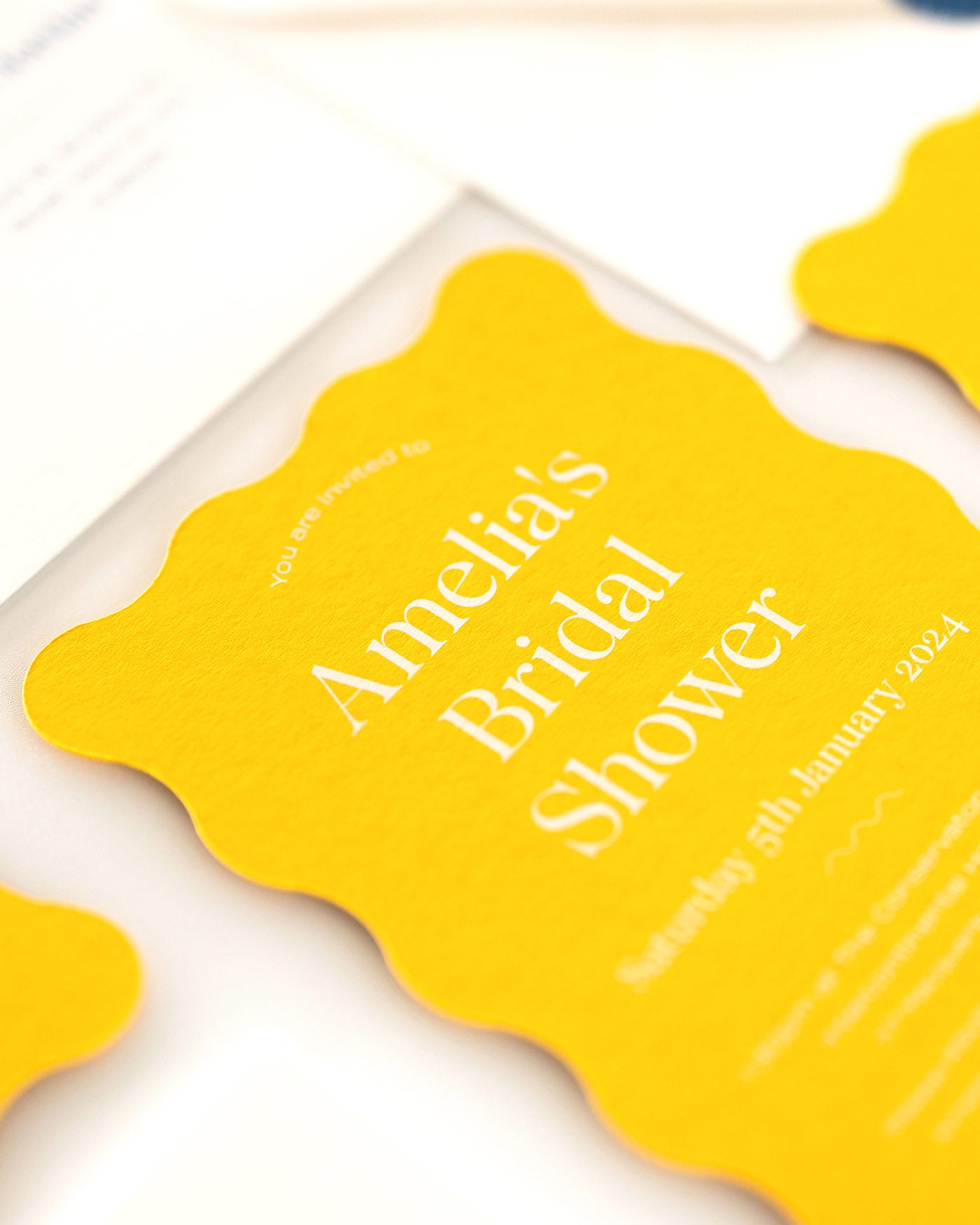 Peppermint Press Stationery Suite Wave Bridal Shower Invite