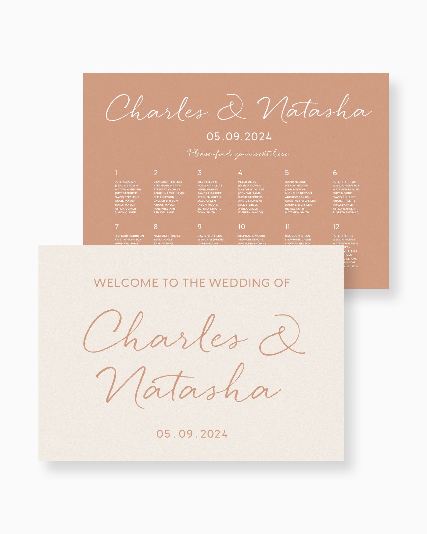 Peppermint Press On the Day Clair Large Signage Package