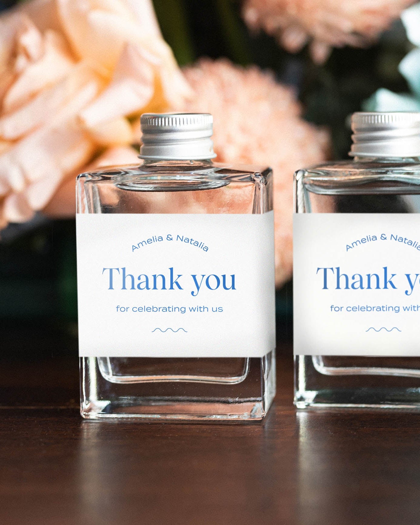 Peppermint Press On the Day Wave Favour Labels