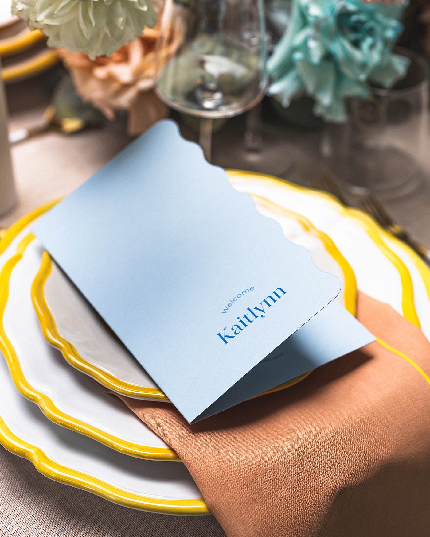 Peppermint Press On the Day Wave Folding Menu