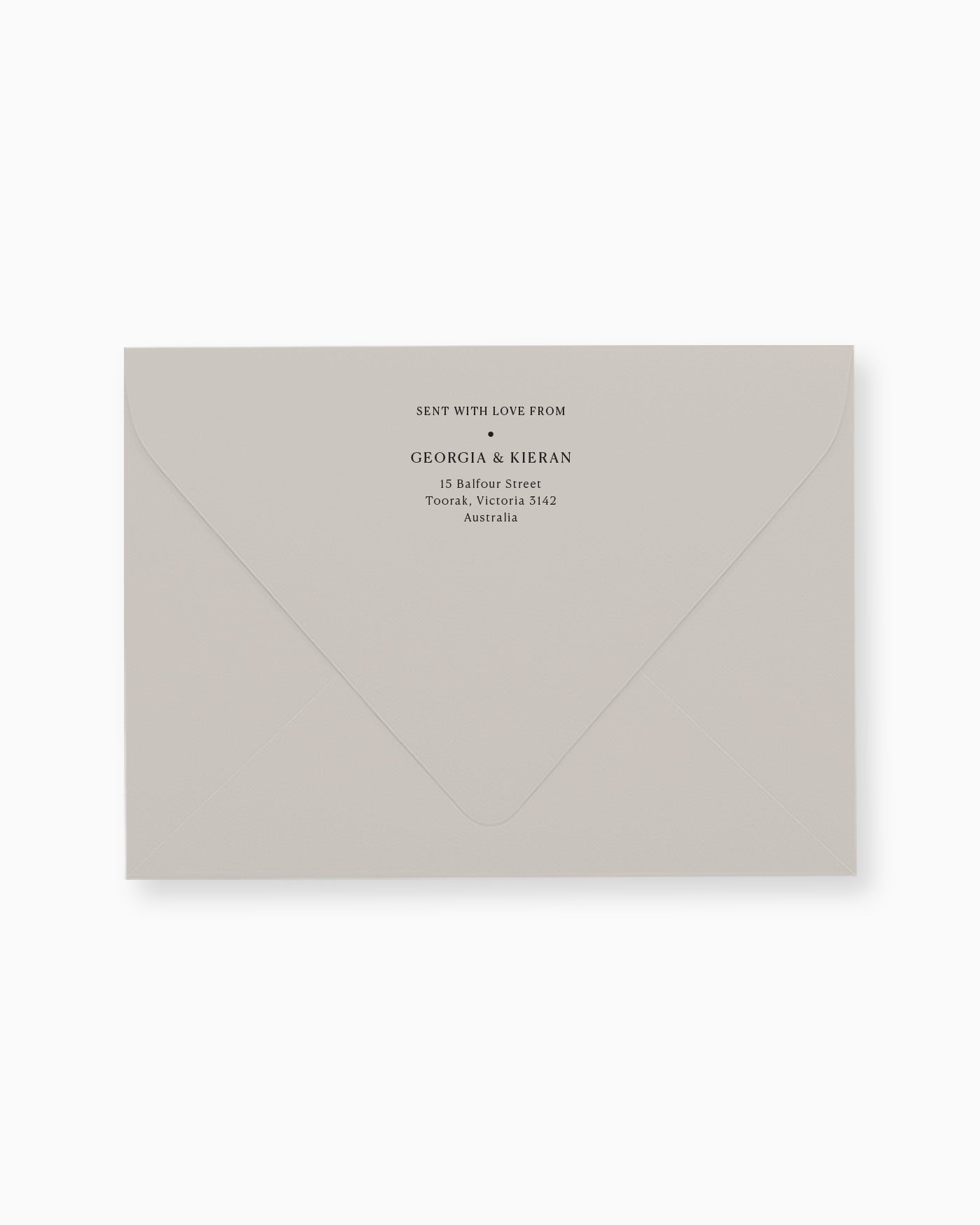 Peppermint Press Stationery Suite Georgia Envelope Printing