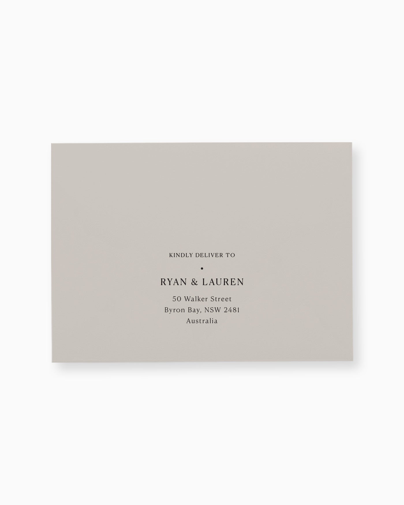 Peppermint Press Stationery Suite Georgia Envelope Printing