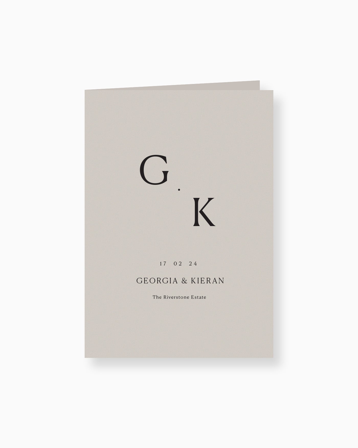 Peppermint Press On the Day Georgia Ceremony Booklet