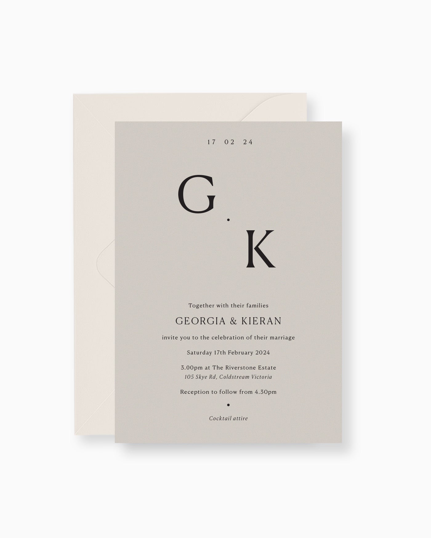 Peppermint Press Stationery Suite Georgia Invitation