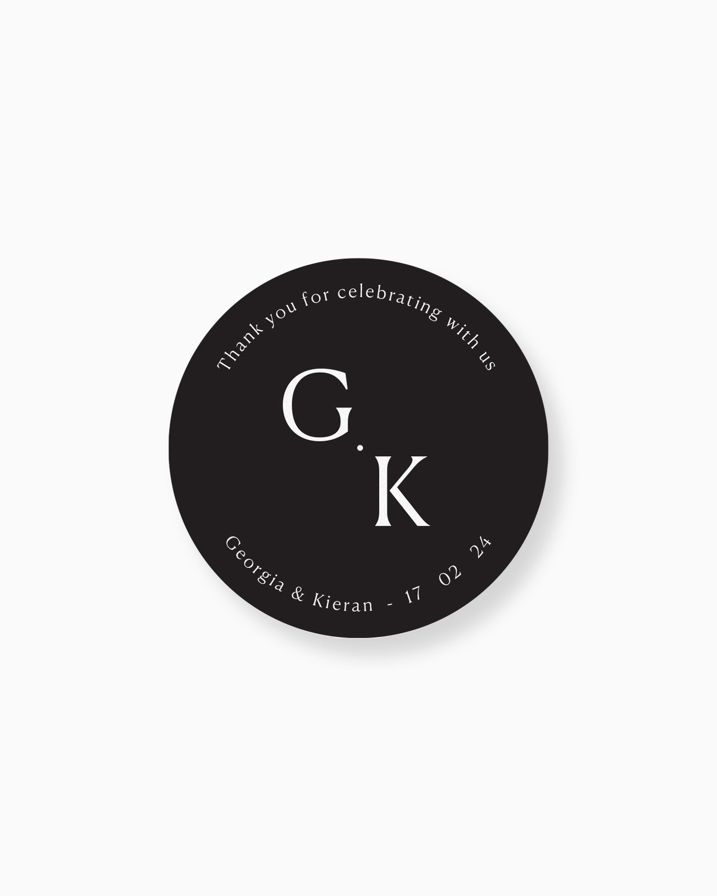 Peppermint Press On the Day Georgia Keepsake Coaster