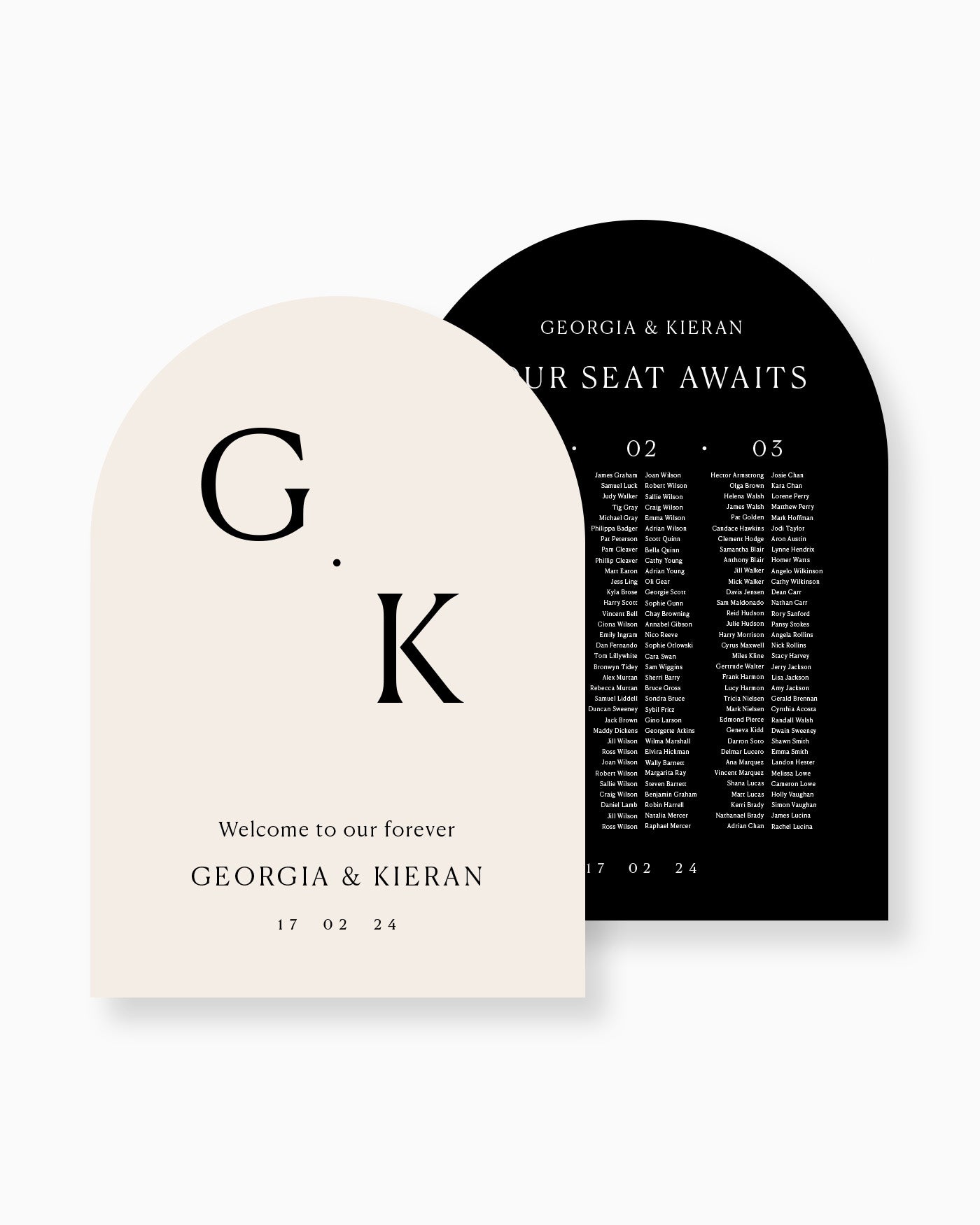 Peppermint Press On the Day Georgia Large Signage Package