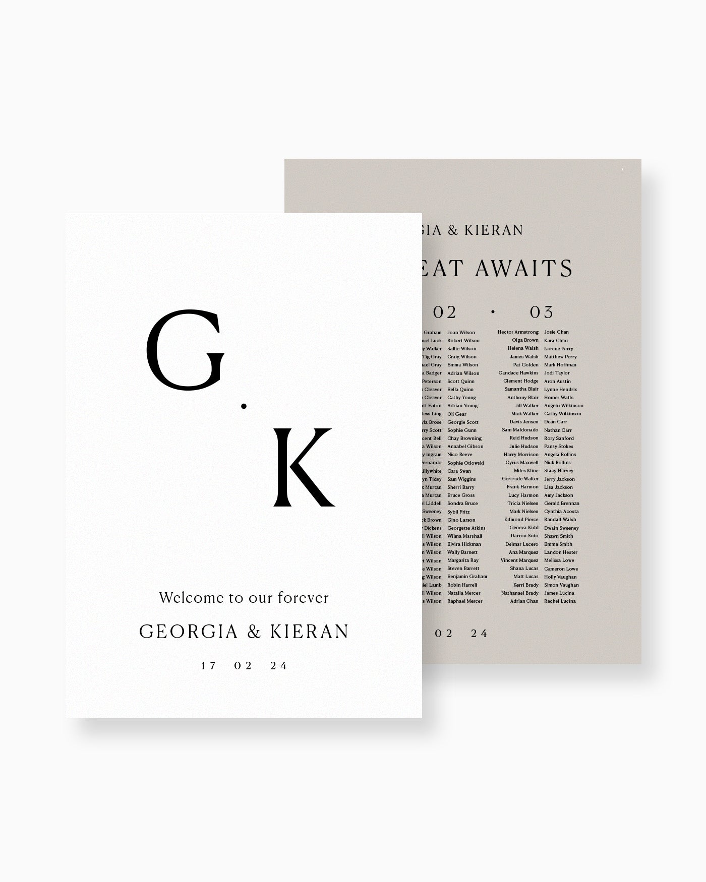 Peppermint Press On the Day Georgia Large Signage Package