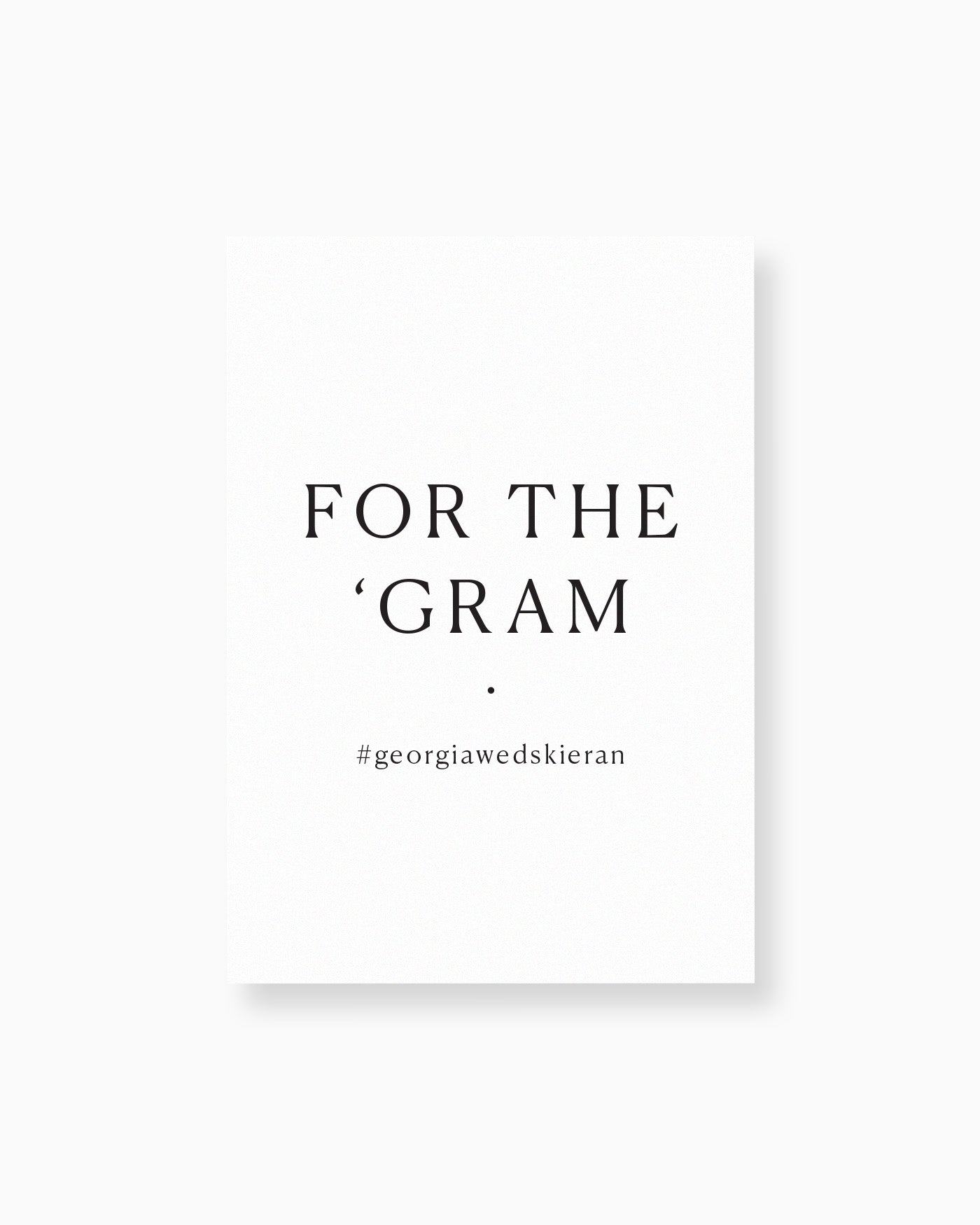 Peppermint Press On the Day Georgia Small Signage