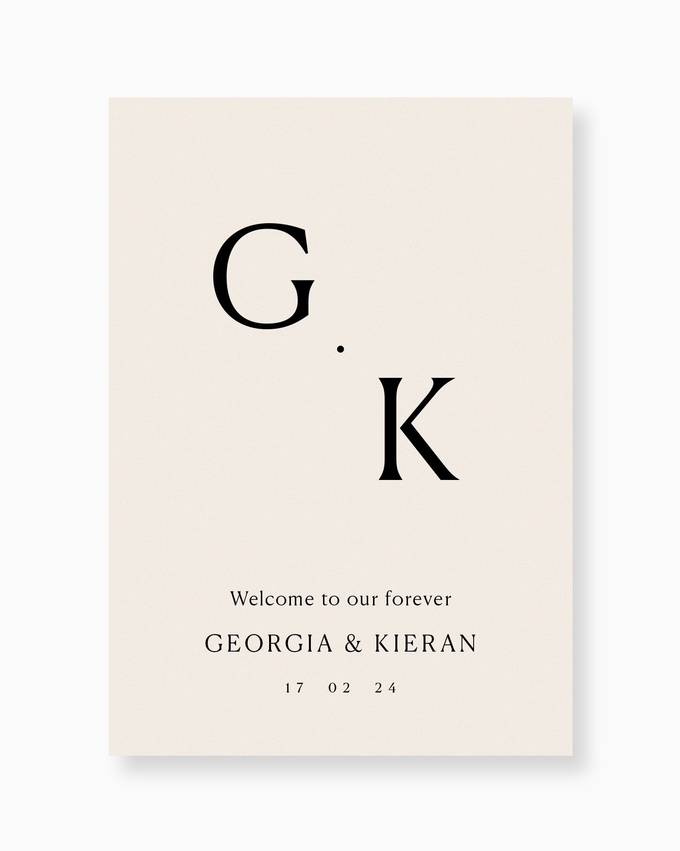 Peppermint Press On the Day Georgia Welcome Sign