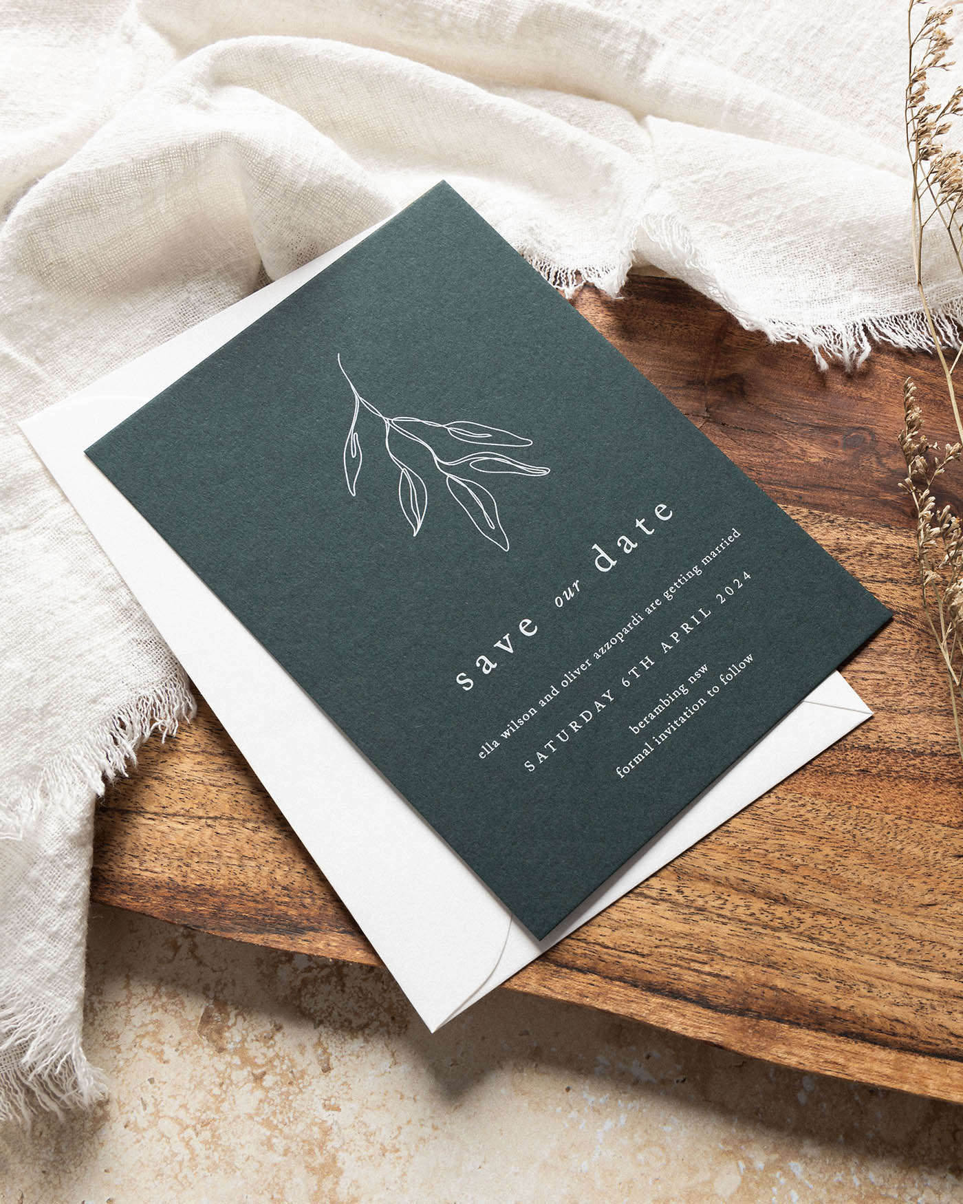 Peppermint Press Stationery Suite Habitat Save the Date