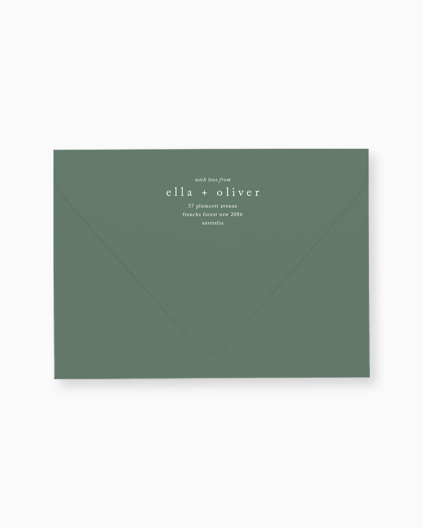 Peppermint Press Stationery Suite Habitat Envelope Printing