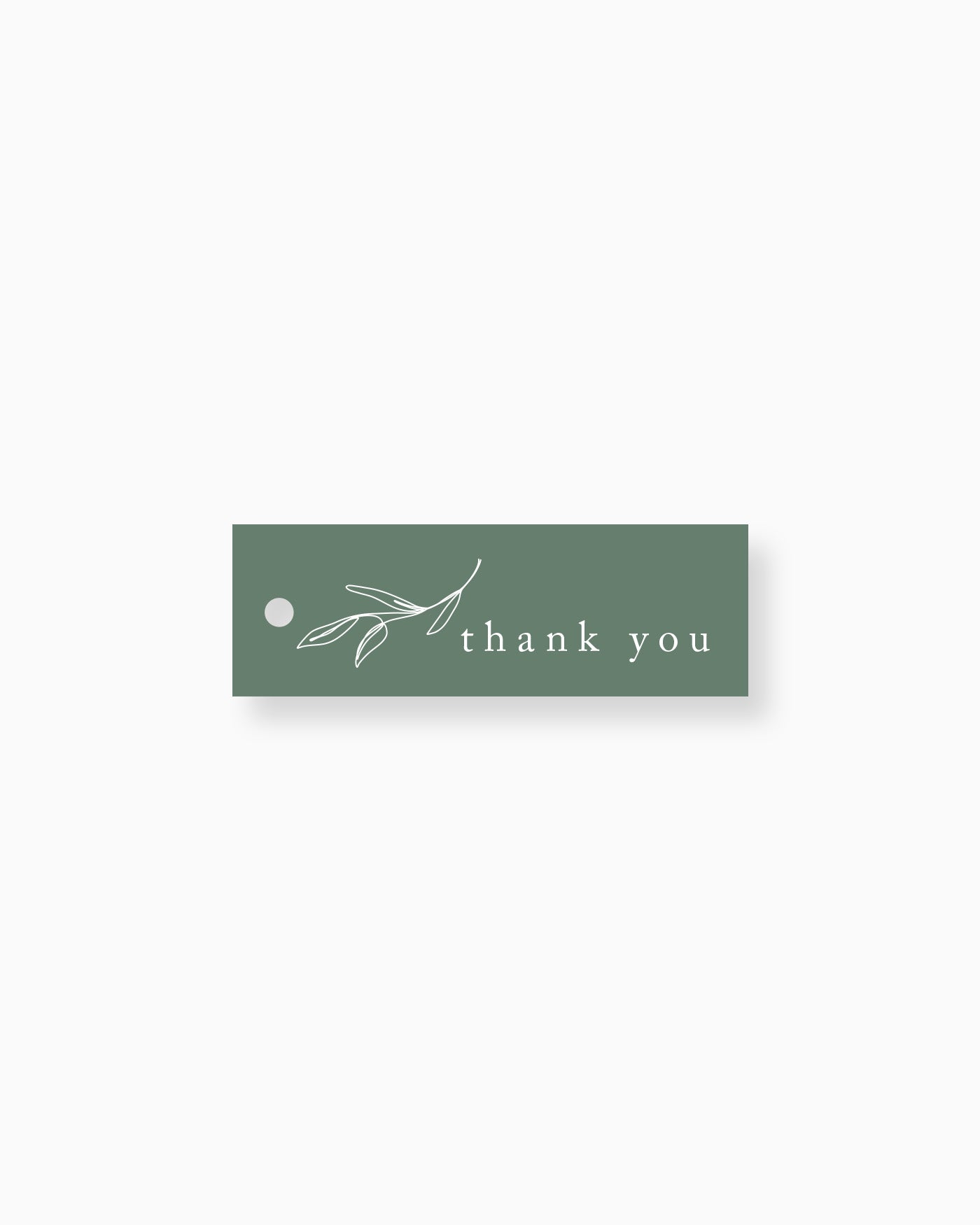 Peppermint Press On the Day Habitat Favour Tag
