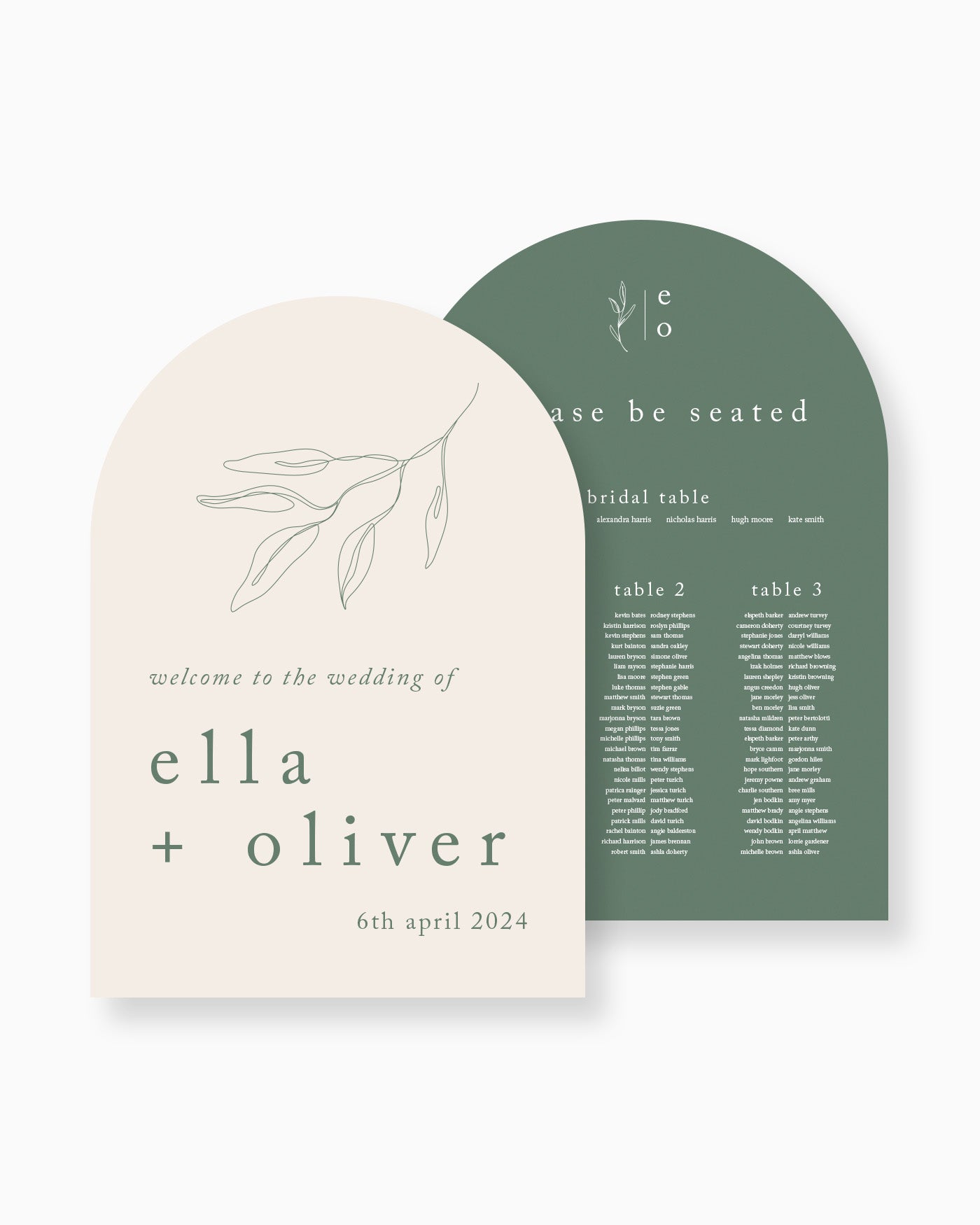 Peppermint Press On the Day Habitat Large Signage Package