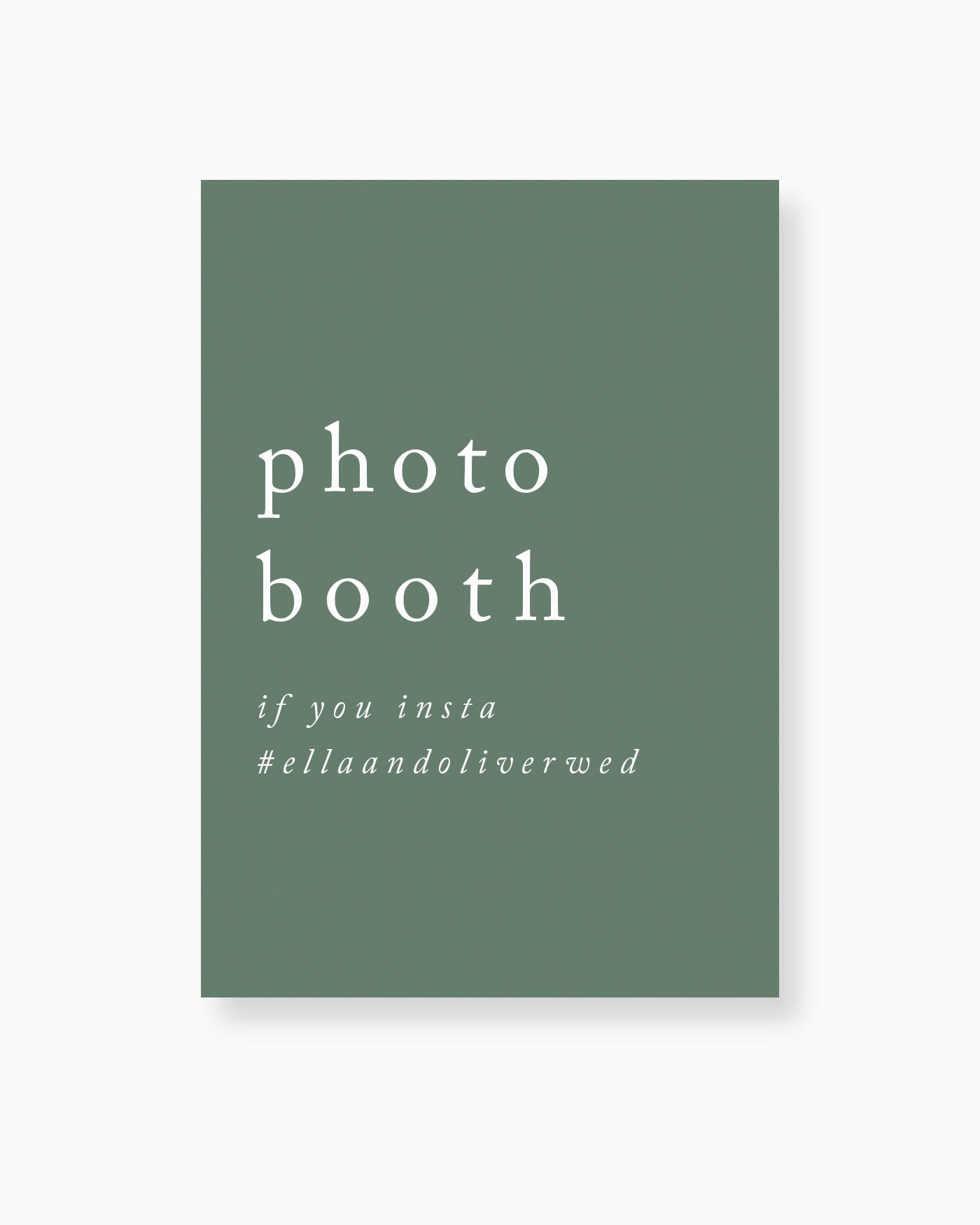 Peppermint Press On the Day Habitat Medium Signage