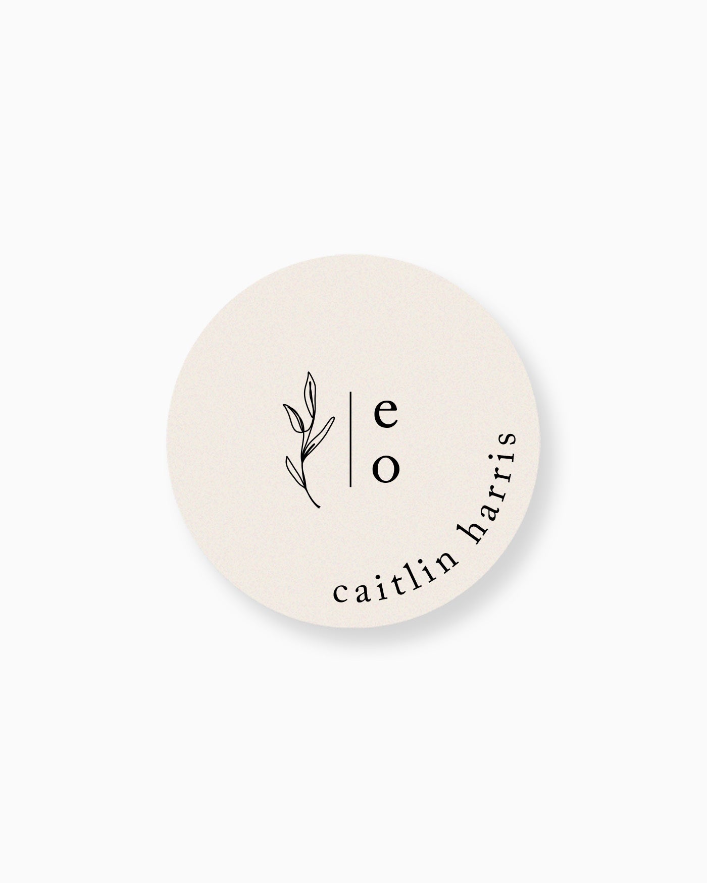 Peppermint Press On the Day Habitat Place Card Coaster