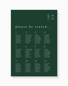 Peppermint Press On the Day Habitat Seating Chart