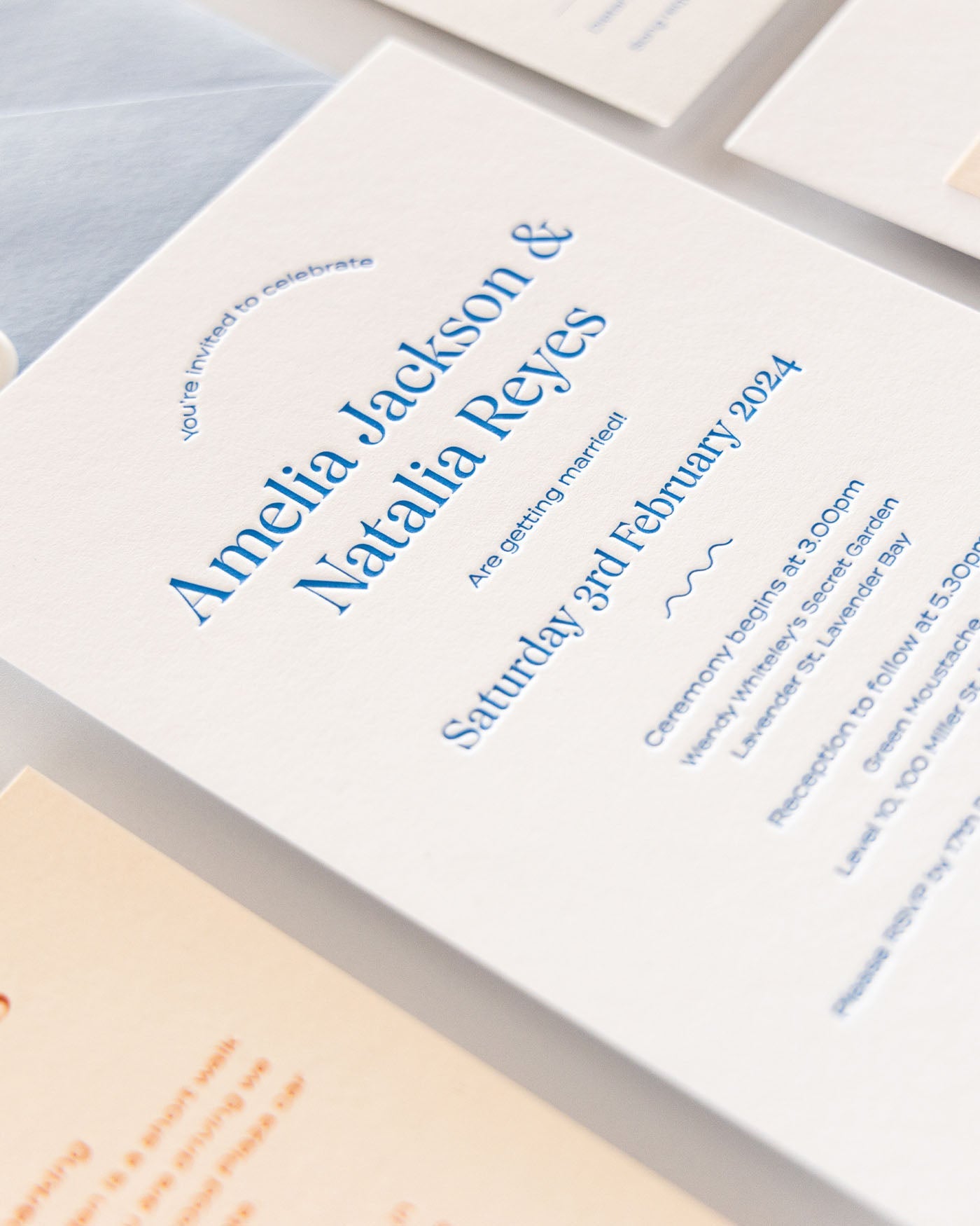 Peppermint Press Stationery Suite Wave Four Card Package