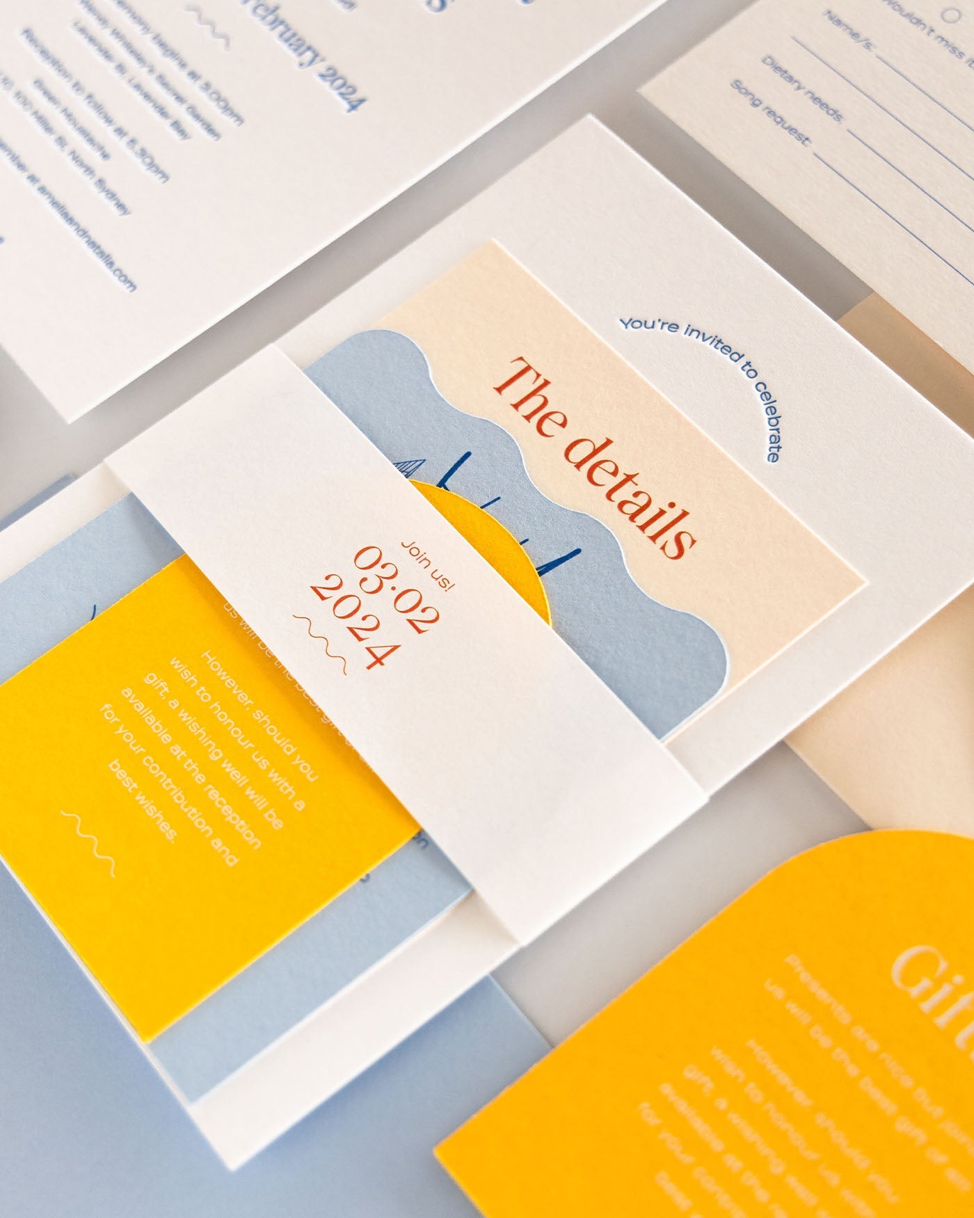 Peppermint Press Stationery Suite Wave Four Card Package