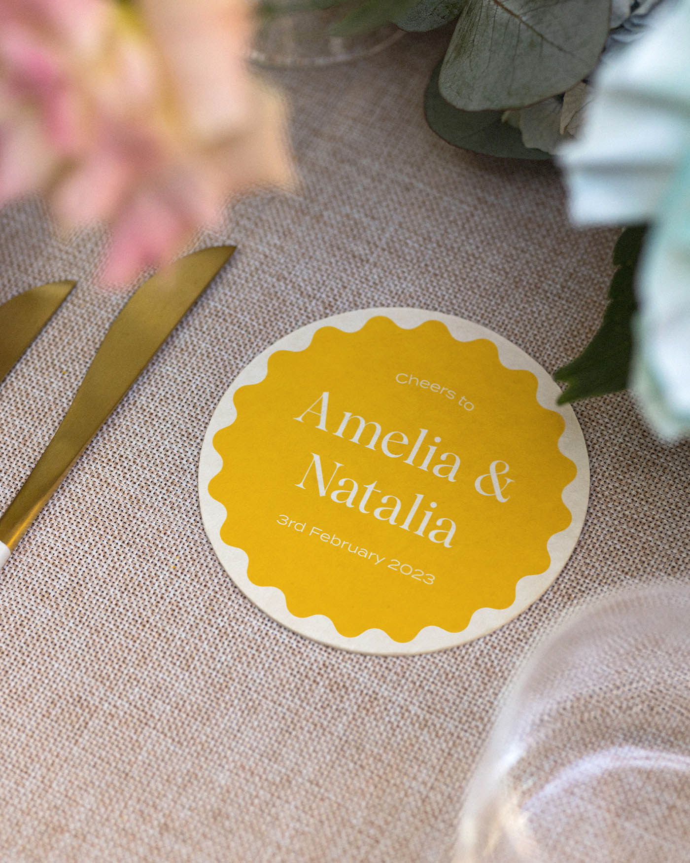 Peppermint Press On the Day Wave Keepsake Coaster