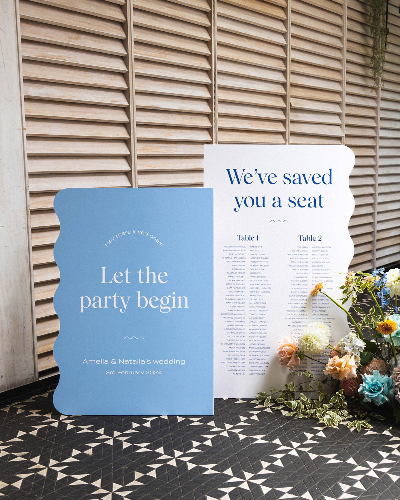 Peppermint Press On the Day Wave Welcome Sign