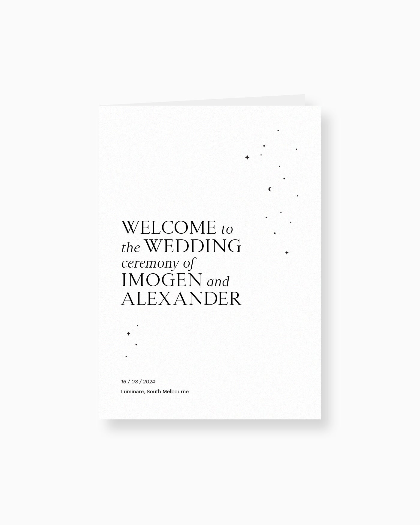 Peppermint Press On the Day Luna Ceremony Booklet