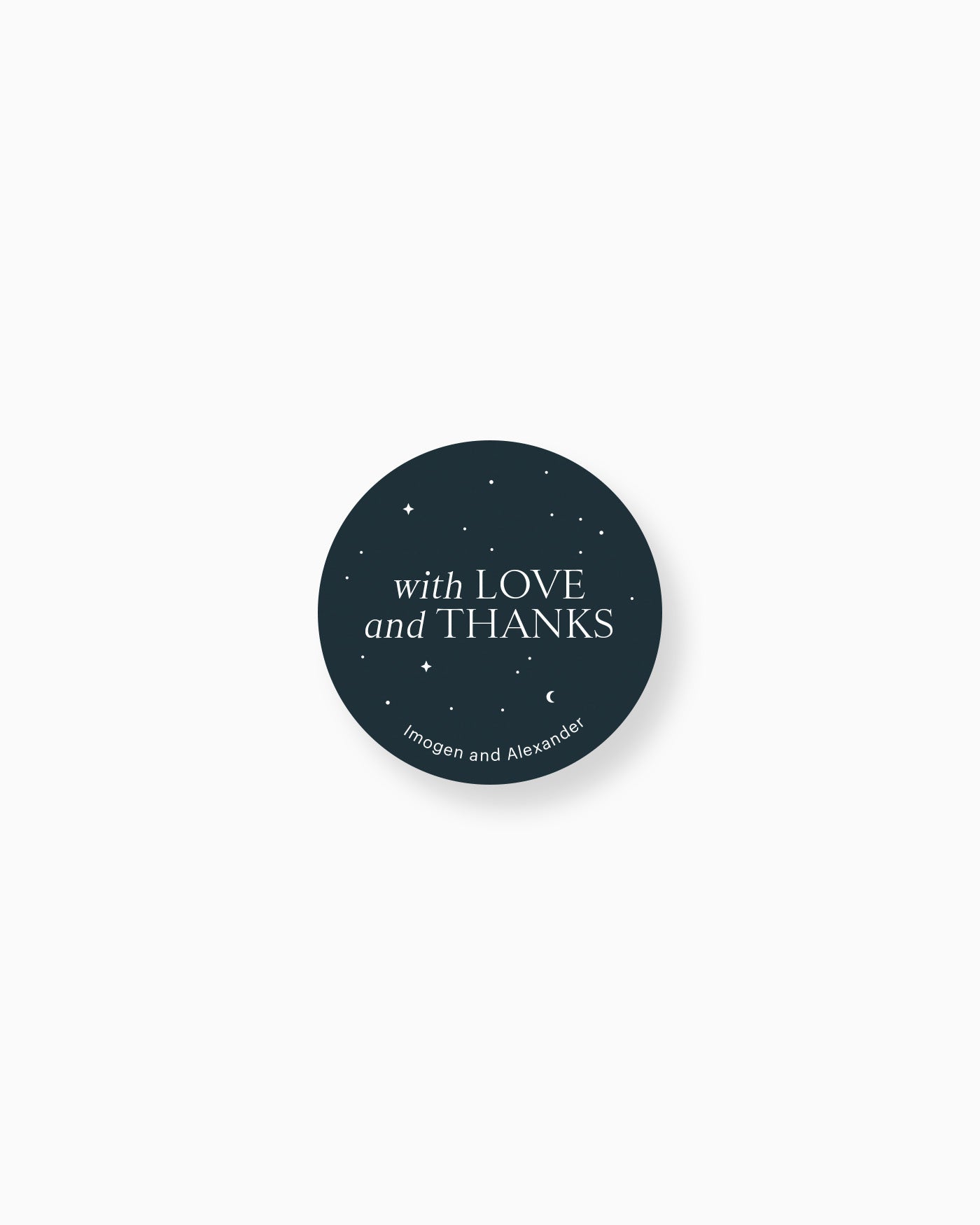 Peppermint Press On the Day Luna Favour Labels