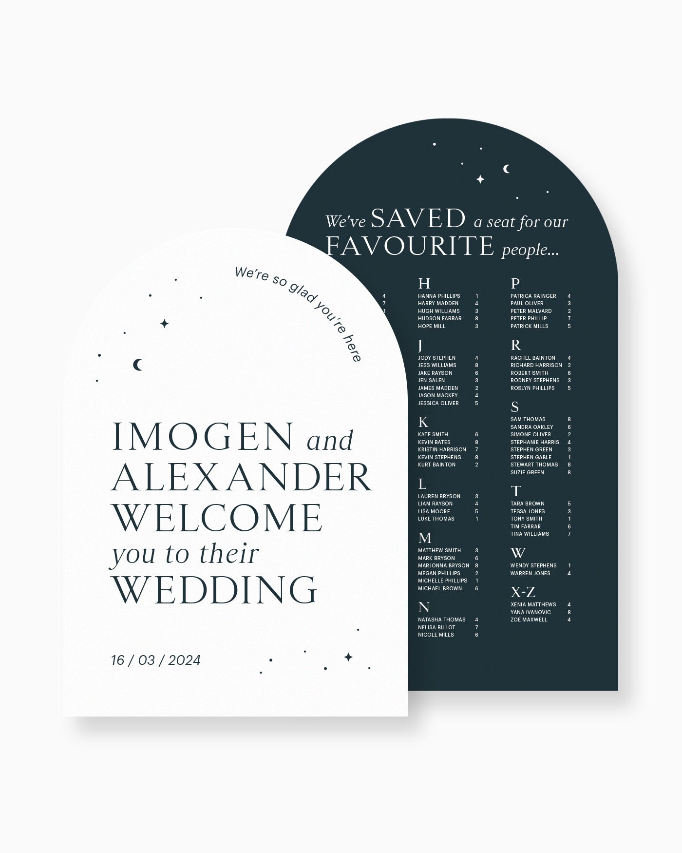 Peppermint Press On the Day Luna Large Signage Package