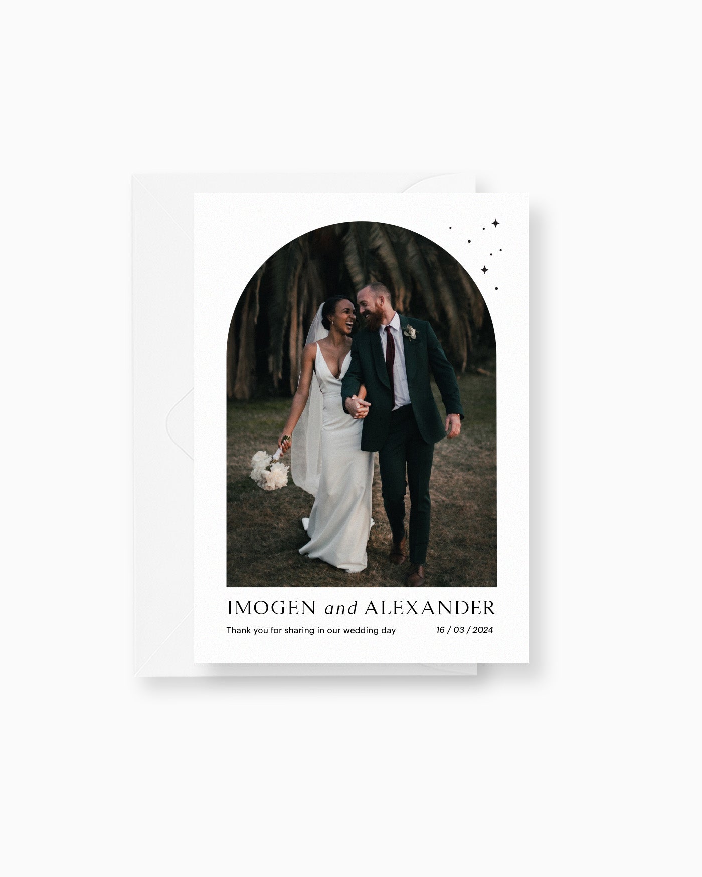 Peppermint Press Stationery Suite Luna Photo Thank you Card