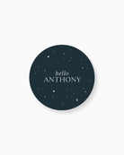 Peppermint Press On the Day Luna Place Card Coaster