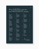 Peppermint Press On the Day Luna Seating Chart